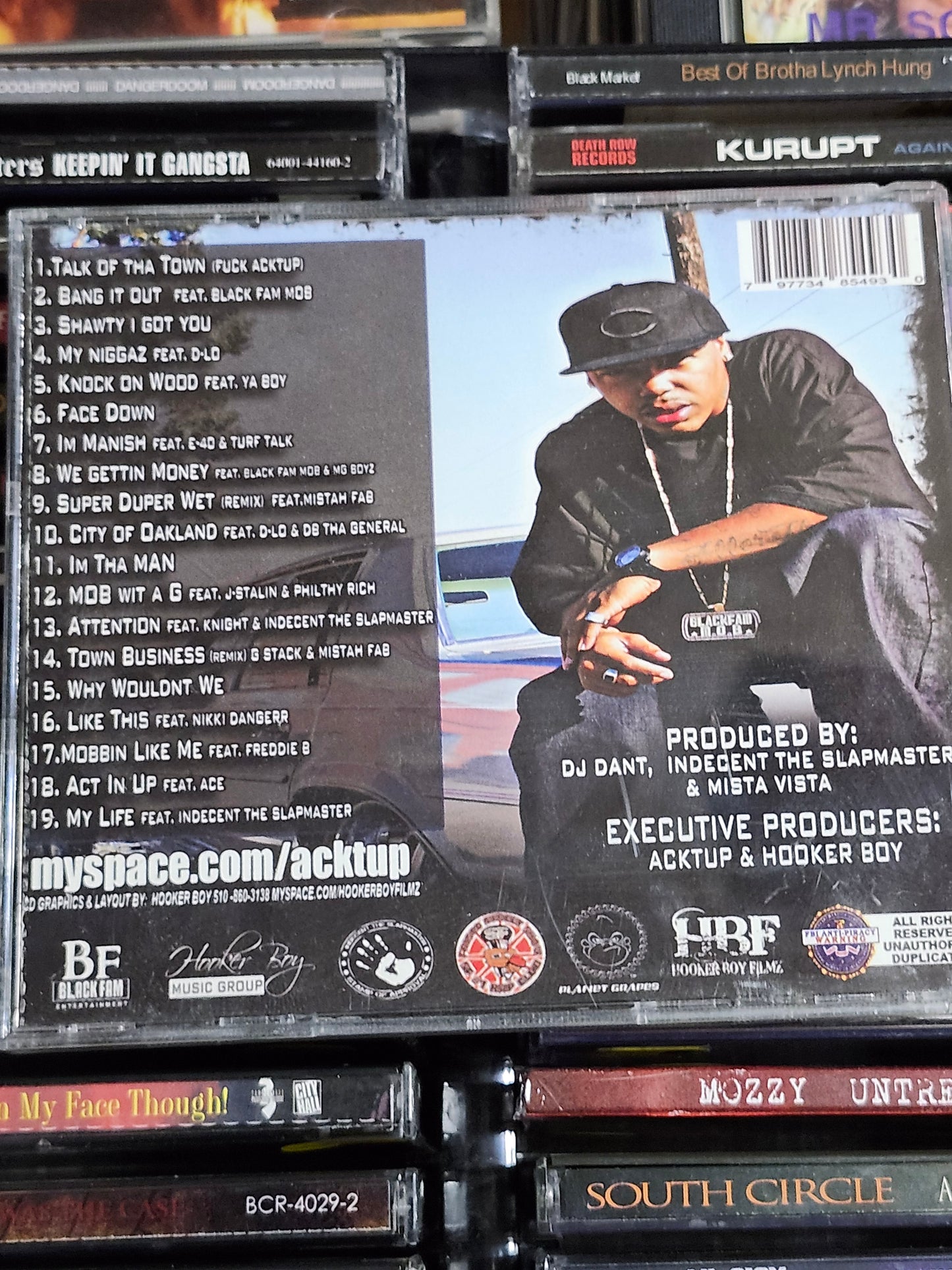 Acktup ‎Talk Of Tha Town CD Bay Area Rap Rare OOP HTF E-40 J Stalin Mistah Fab