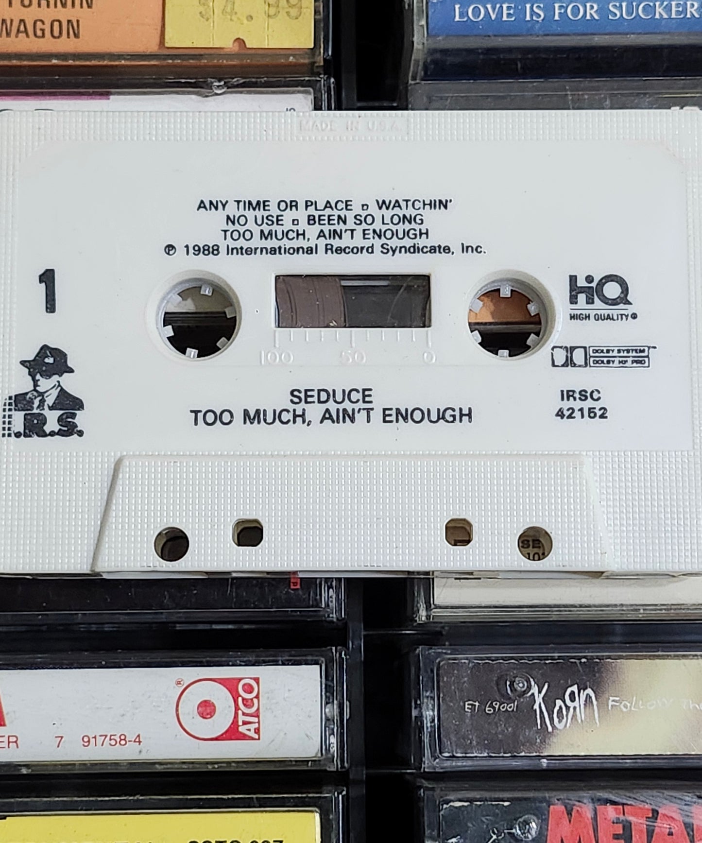Seduce Too Much Ain't Enough US Cassette IRS Metal 42152 DETROIT Metal 1988