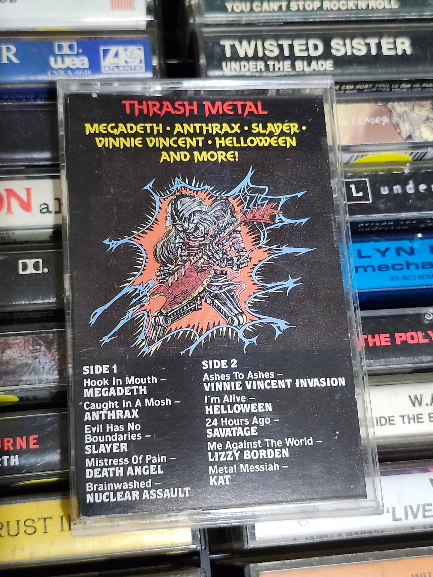 Thrash Metal Compilation Cassette Megadeth Anthrax Slayer