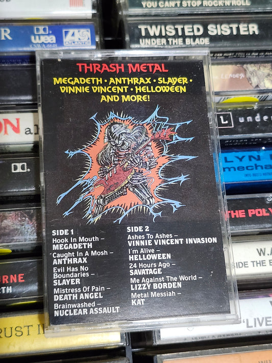 Thrash Metal Compilation Cassette Megadeth Anthrax Slayer