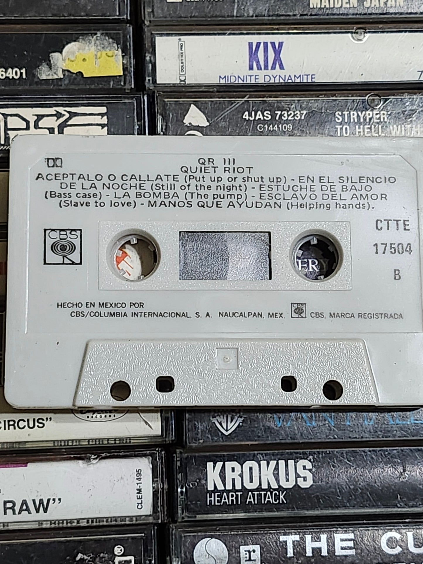 Quiet Riot ‎– QR III Cassette Import Rare HTF OOP