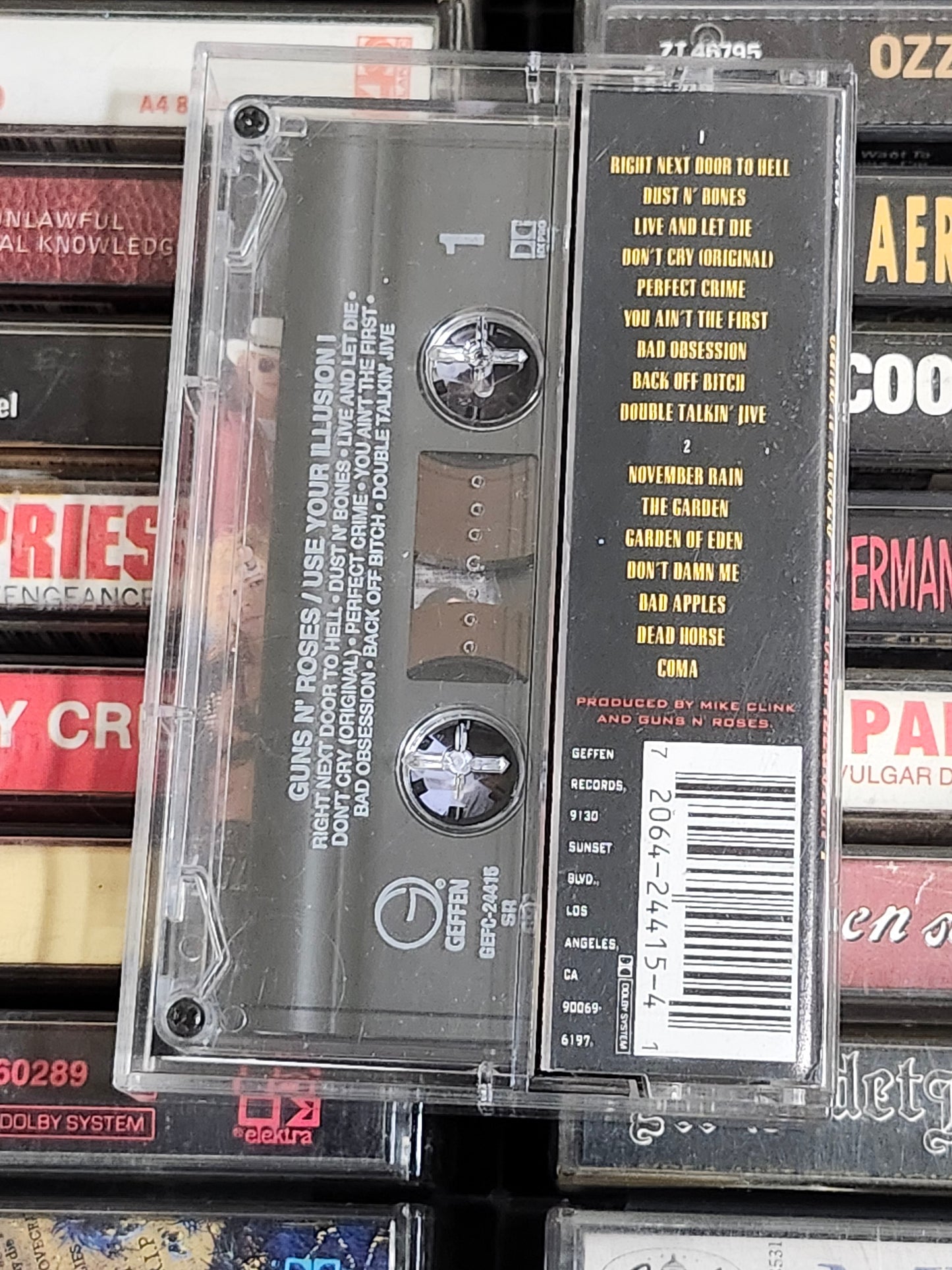 Guns N' Roses Use Your Illusion I Cassette Tape