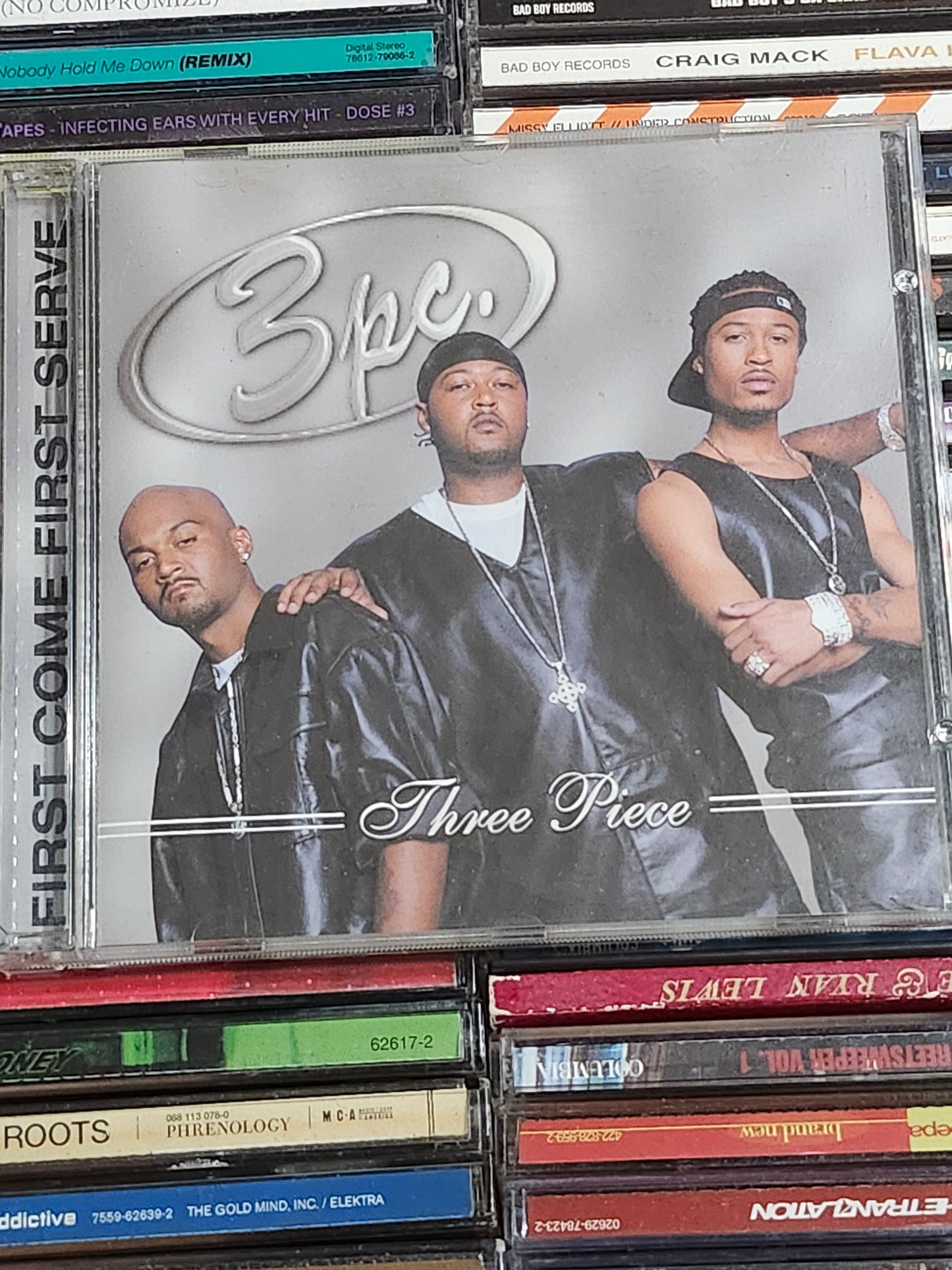 3pc - First Come First Serve CD Three Piece Rare HTF OOP Rap Hip-hop