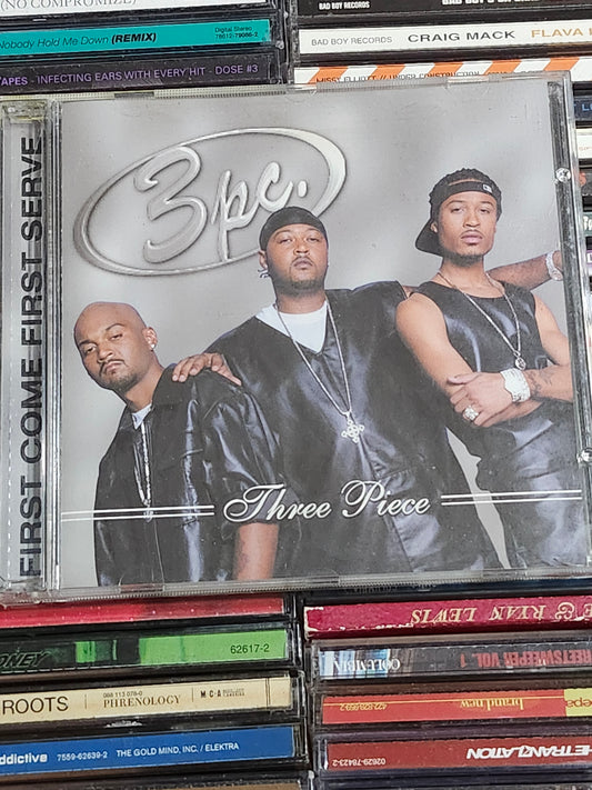 3pc - First Come First Serve CD Three Piece Rare HTF OOP Rap Hip-hop