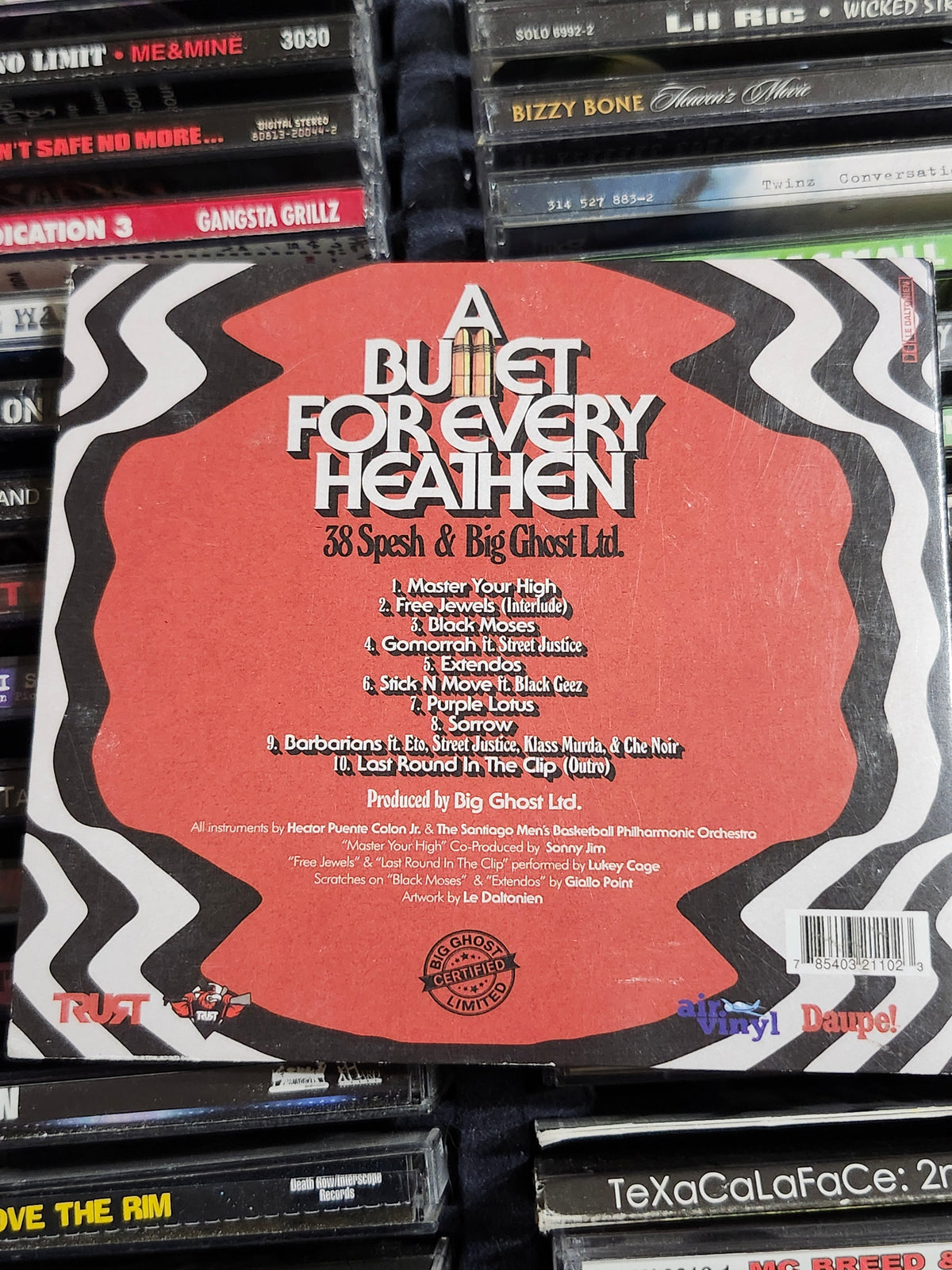38 Spesh & Big Ghost Ltd. - A Bullet For Every Heathen CD Rare HTF OOP