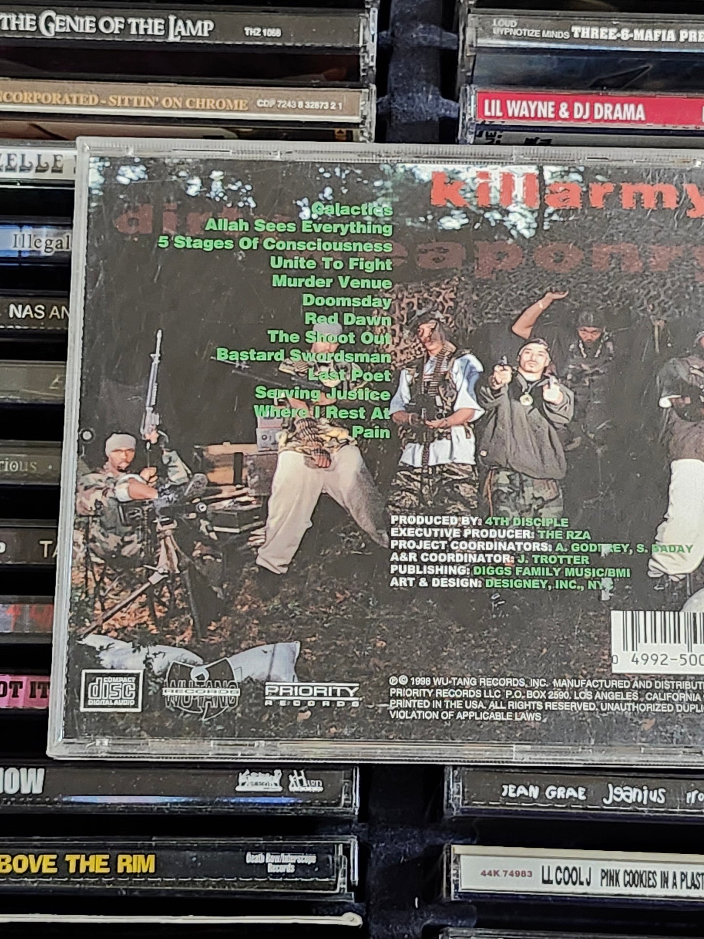 Killarmy - Dirty Weaponry CD Wu Tang Rap/Hip-Hop Rza Rare HTF OOP