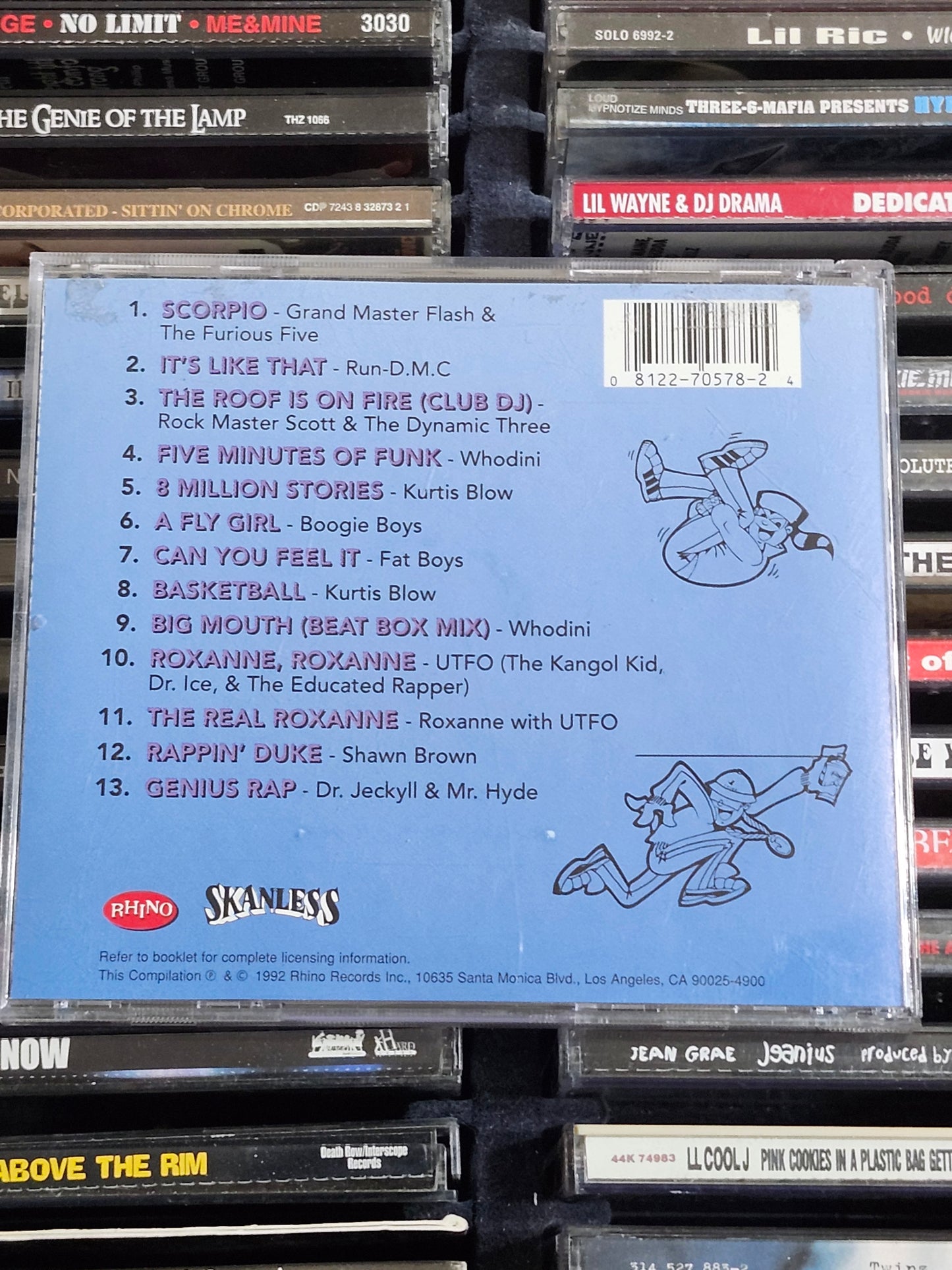 Street Jams Hip Hop From The Top Part 2 CD Whodini Run DMC Fat Boys Kurtis Blow