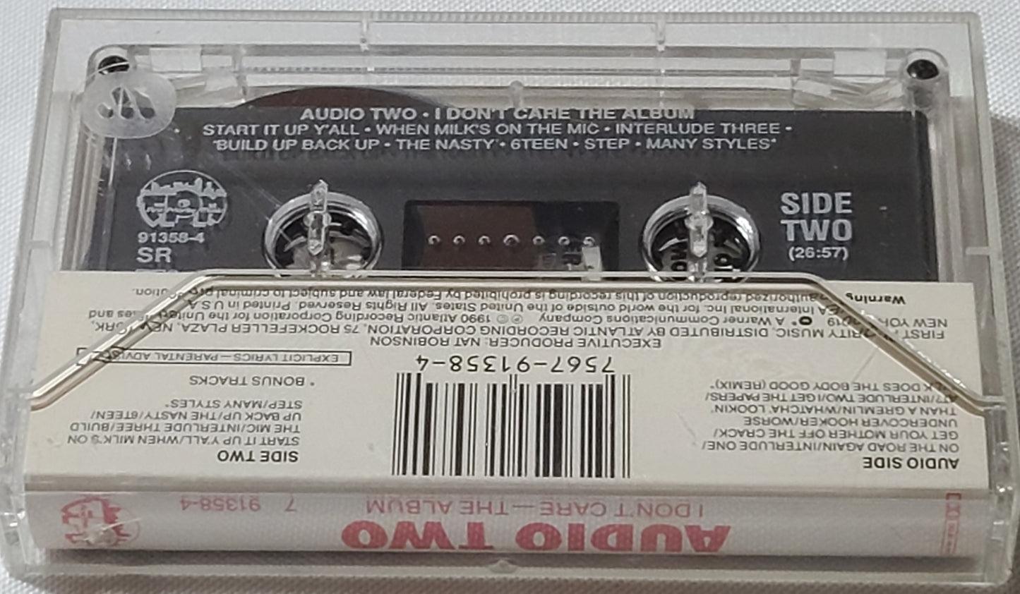 Audio Two I Dont Care Cassette Tape