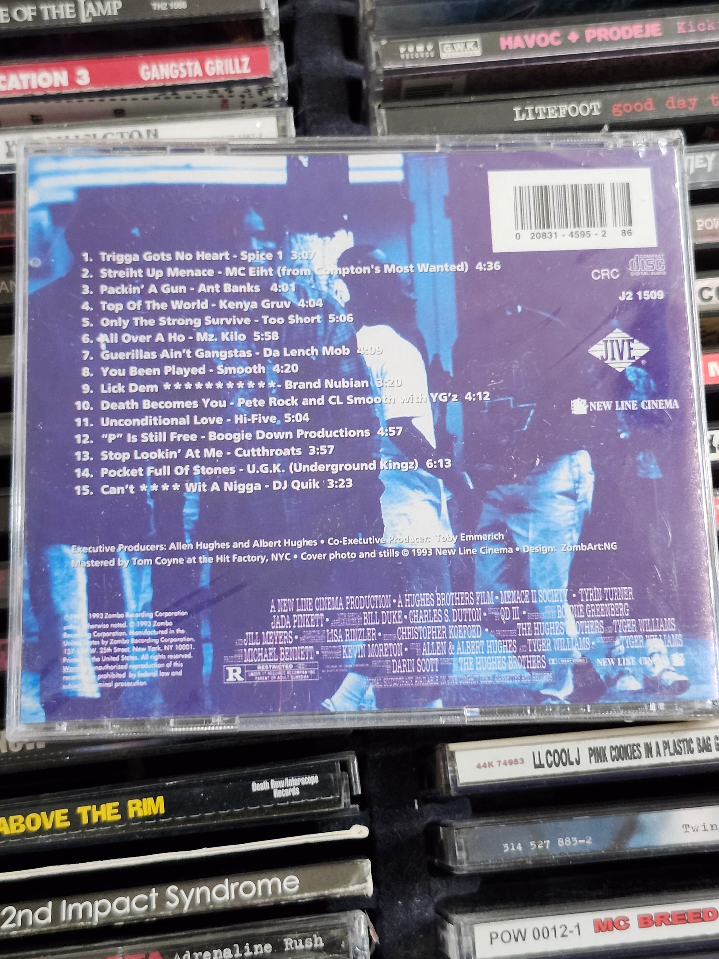 Menace II Society Soundtrack CD Too Short Pete Rock UGK DJ Quik Ant Banks New