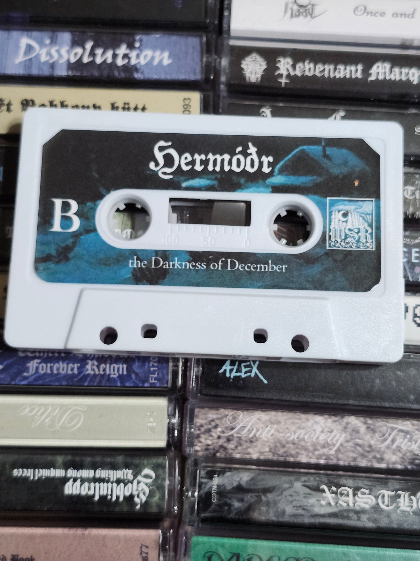 Hermódr - The Darkness Of December Cassette Rare HTF OOP