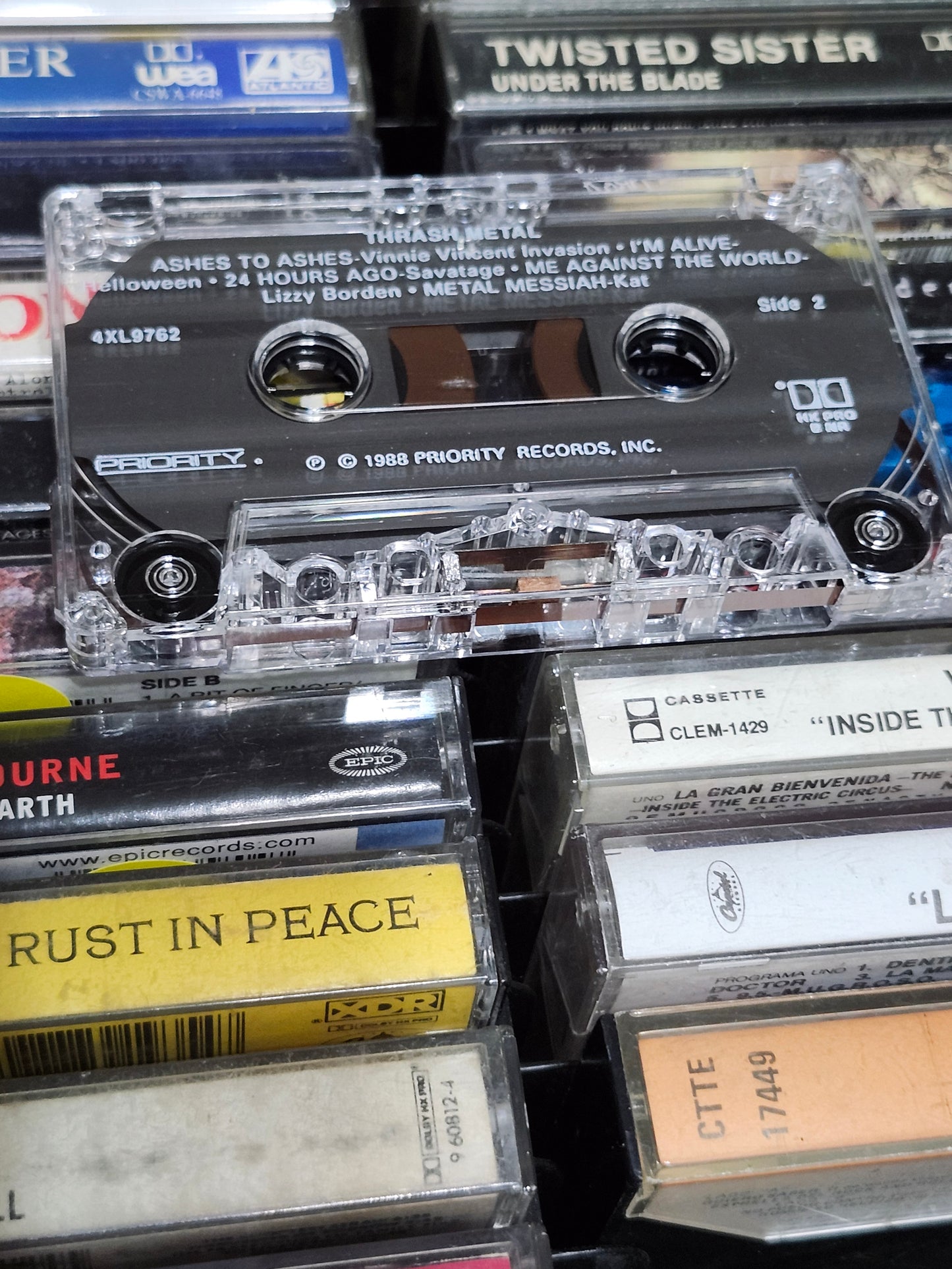 Thrash Metal Compilation Cassette Megadeth Anthrax Slayer