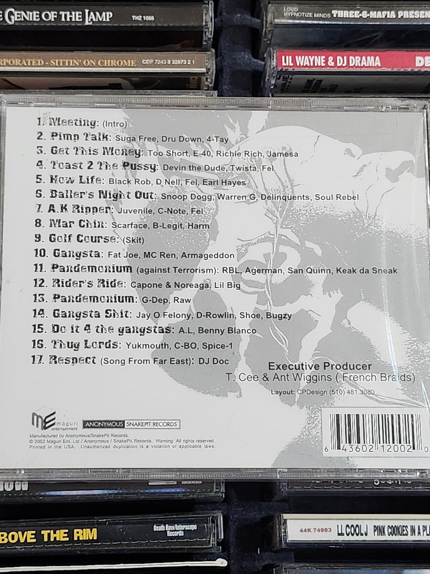 Pandemonium CD Snoop Juvenile E-40 Twista Too Short  C-Bo Richie Rich Spice 1