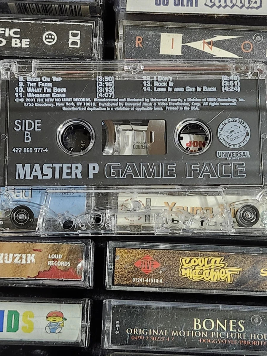 Master P Game Face No Limit Records Rap Cassette Tape