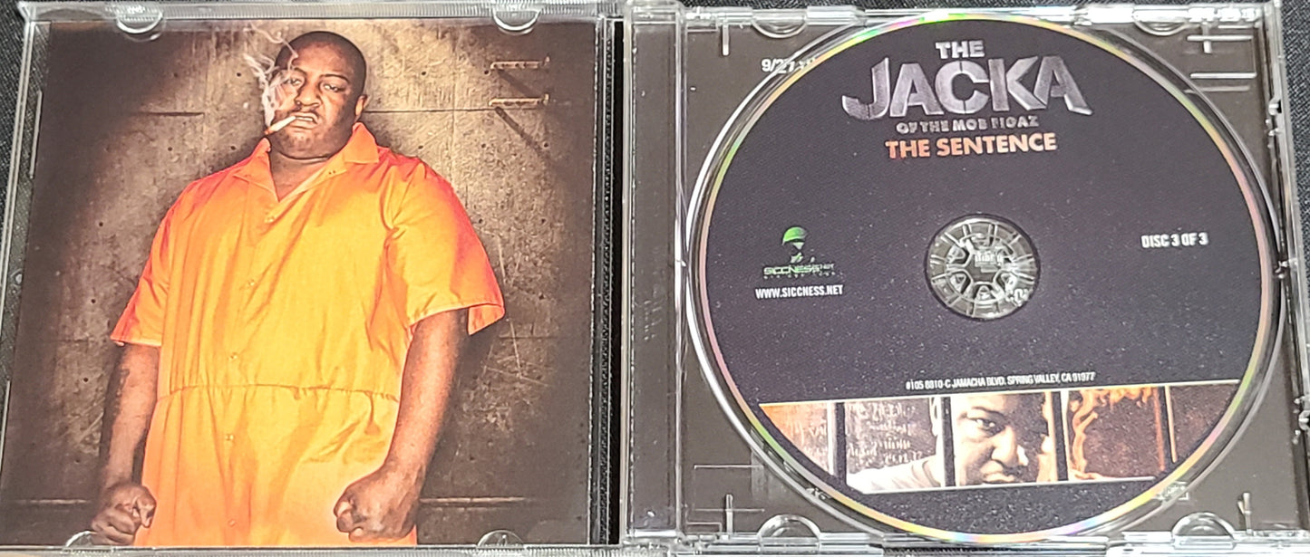 The Jacka The Sentence  CD Rare HTF OOP Bay Rap Cali Mob Figaz