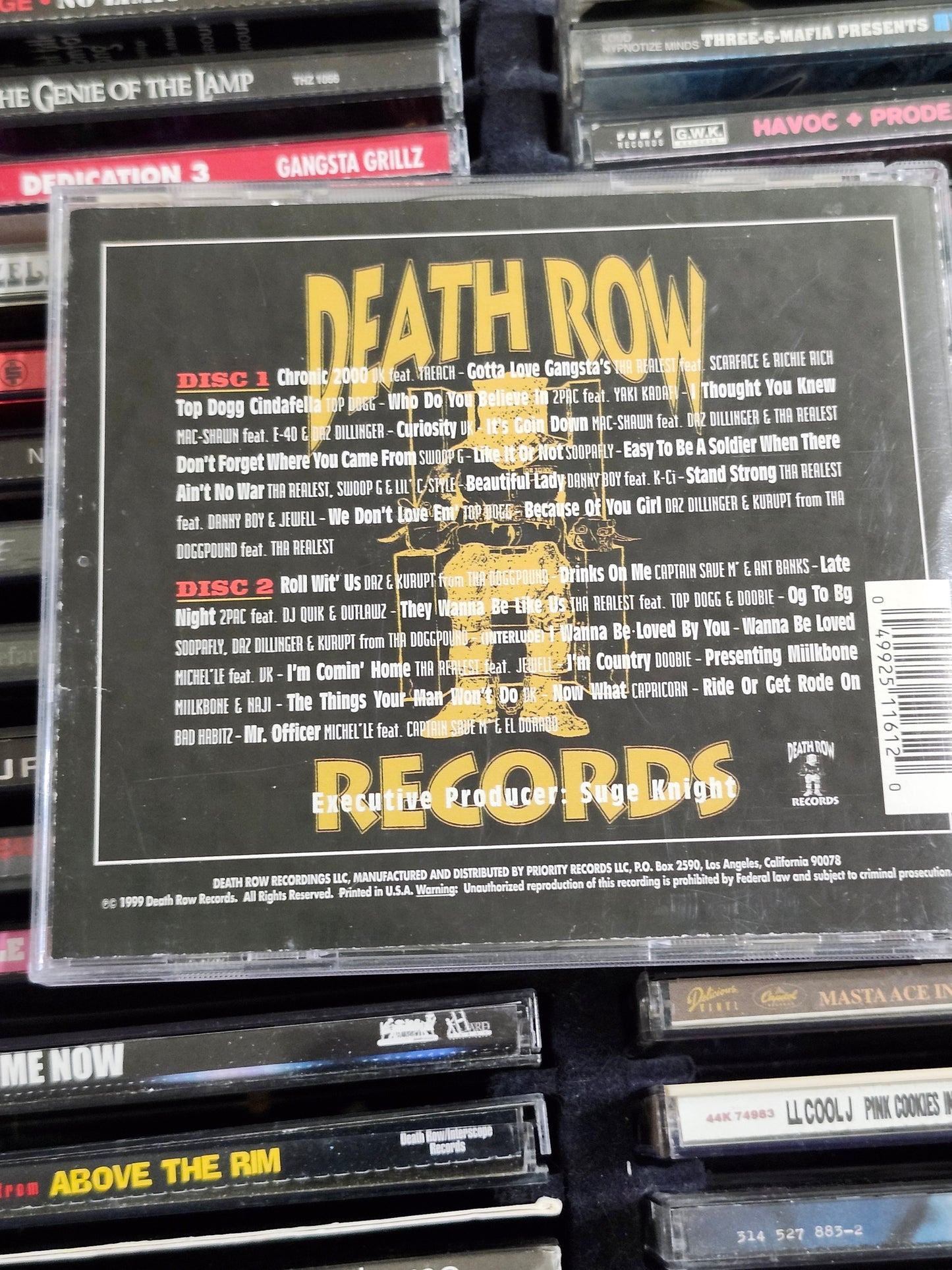 Chronic 2000 CD 2pac Daz Scarface K-ci Ant Banks Death Row