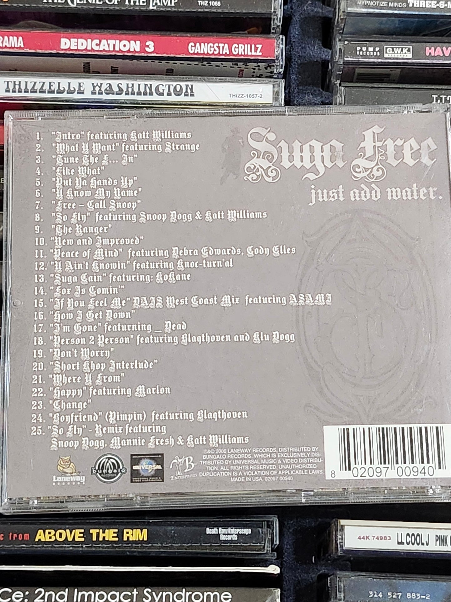 Suga Free Just Add Water CD