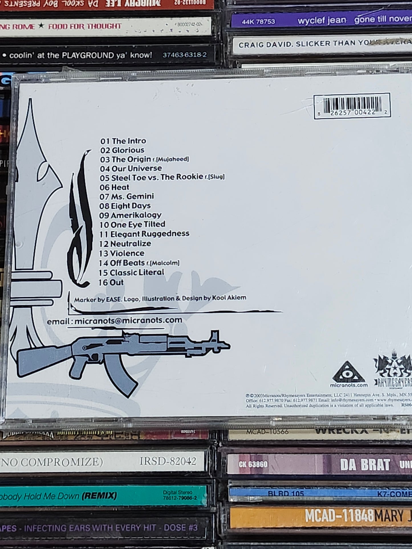 Micranots The Emperor the Assassin CD Slug Atmosphere Rhymesayers