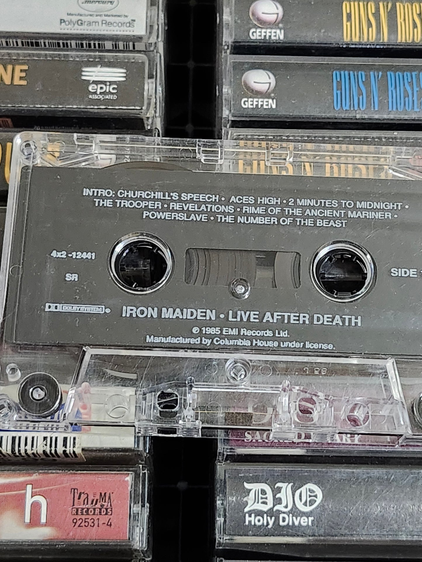 Iron Maiden Live After Death Cassette Tape