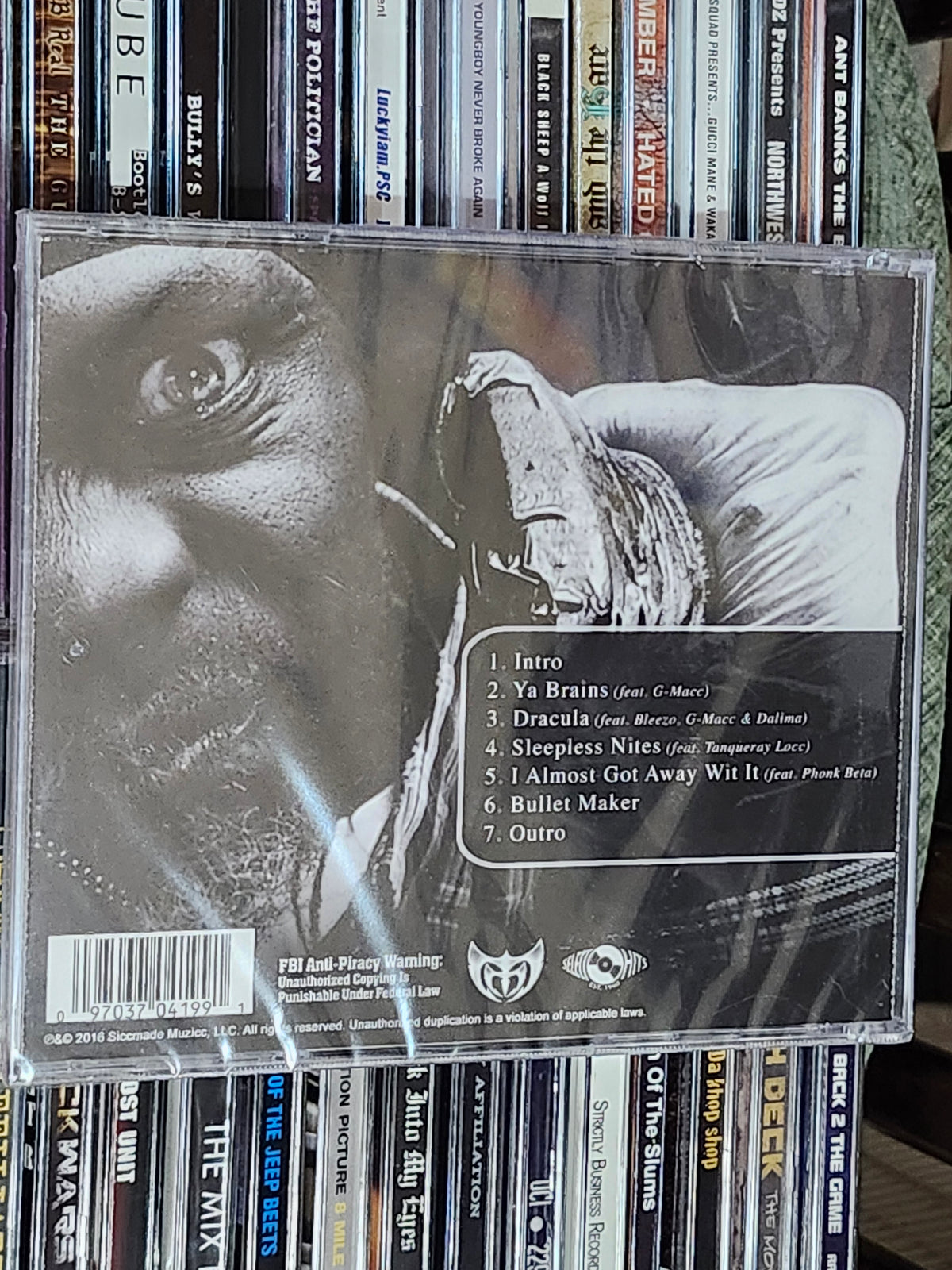 Brotha Lynch Hung - Bullet Maker CD New Alt Cover Promo Dalima G-Macc Sacramento