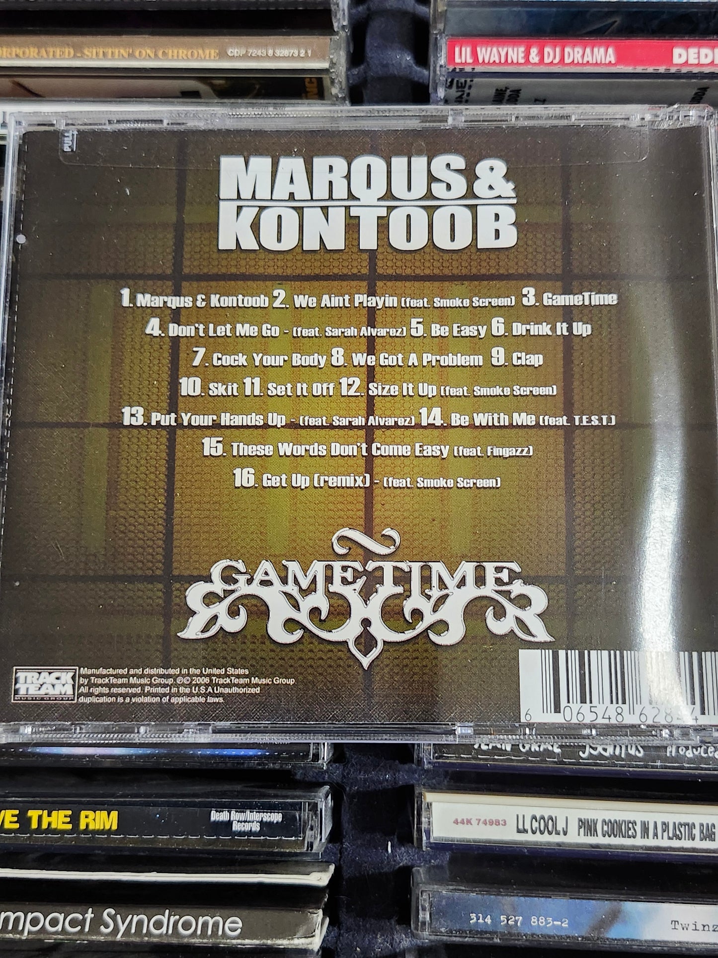 Marqus & Kontoob Gametime CD Rare HTF OOP Rap Hip-hop
