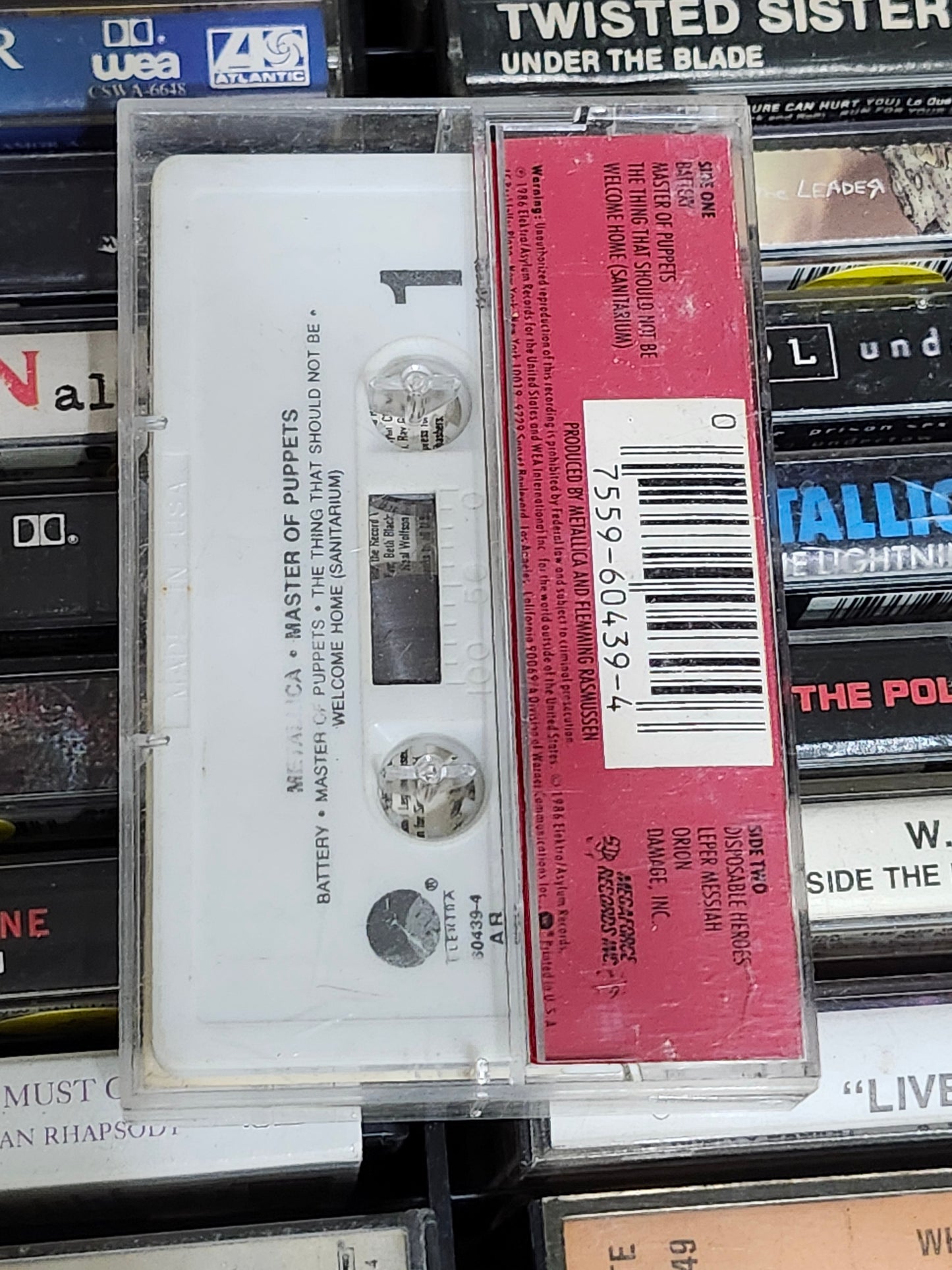 Metallica Master of Puppets Cassette
