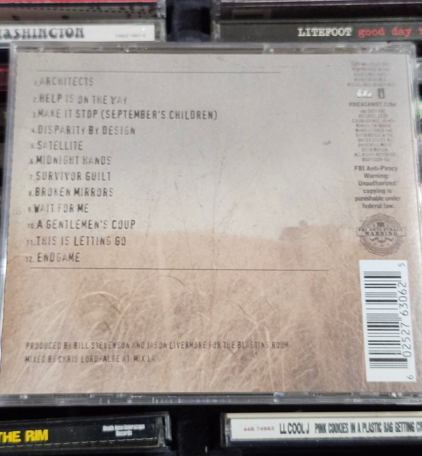 Rise Against Endgame CD