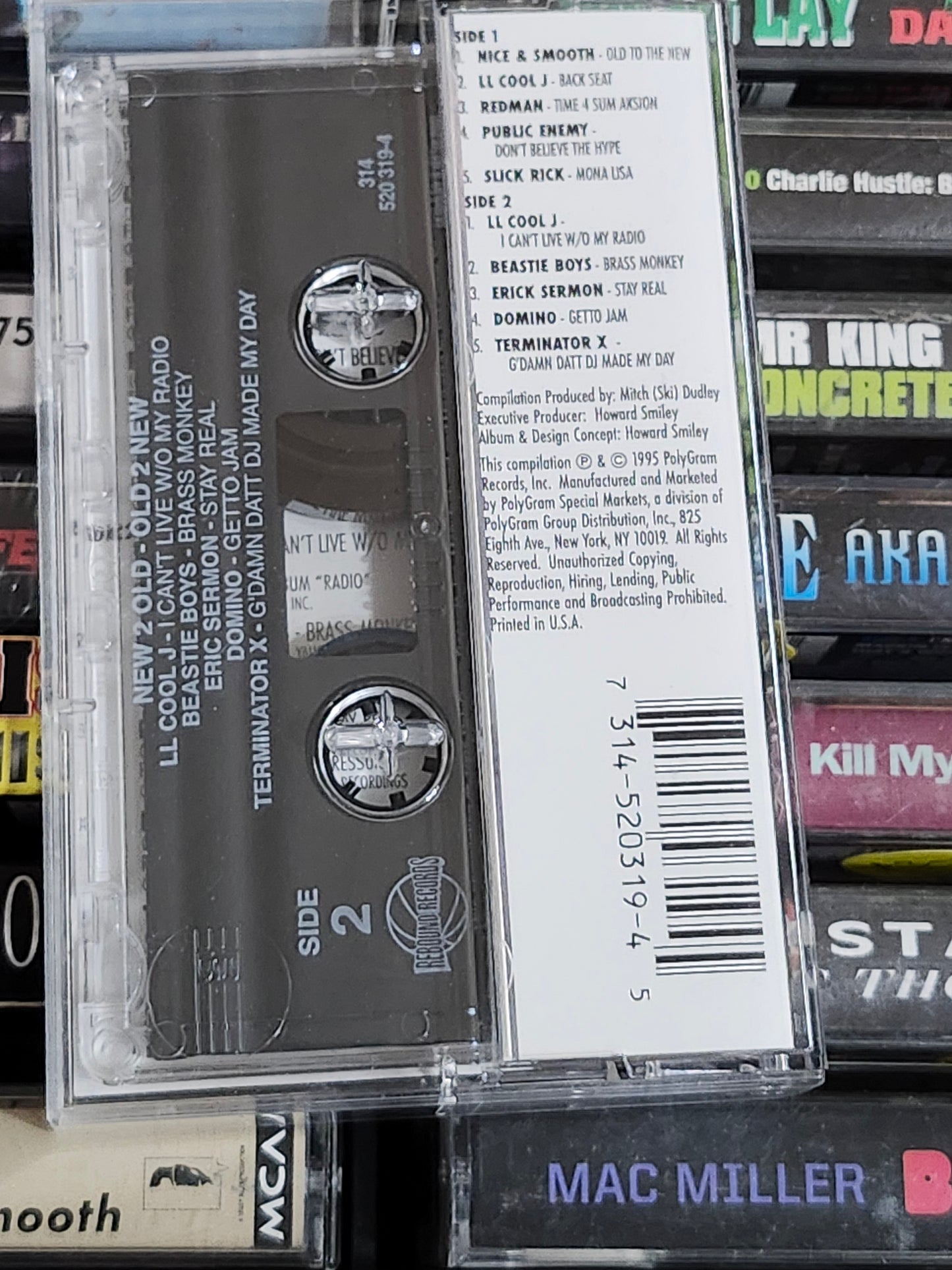 Def Jam New 2 Old Cassette Slick Rick Public Enemy Beasties LL Cool J