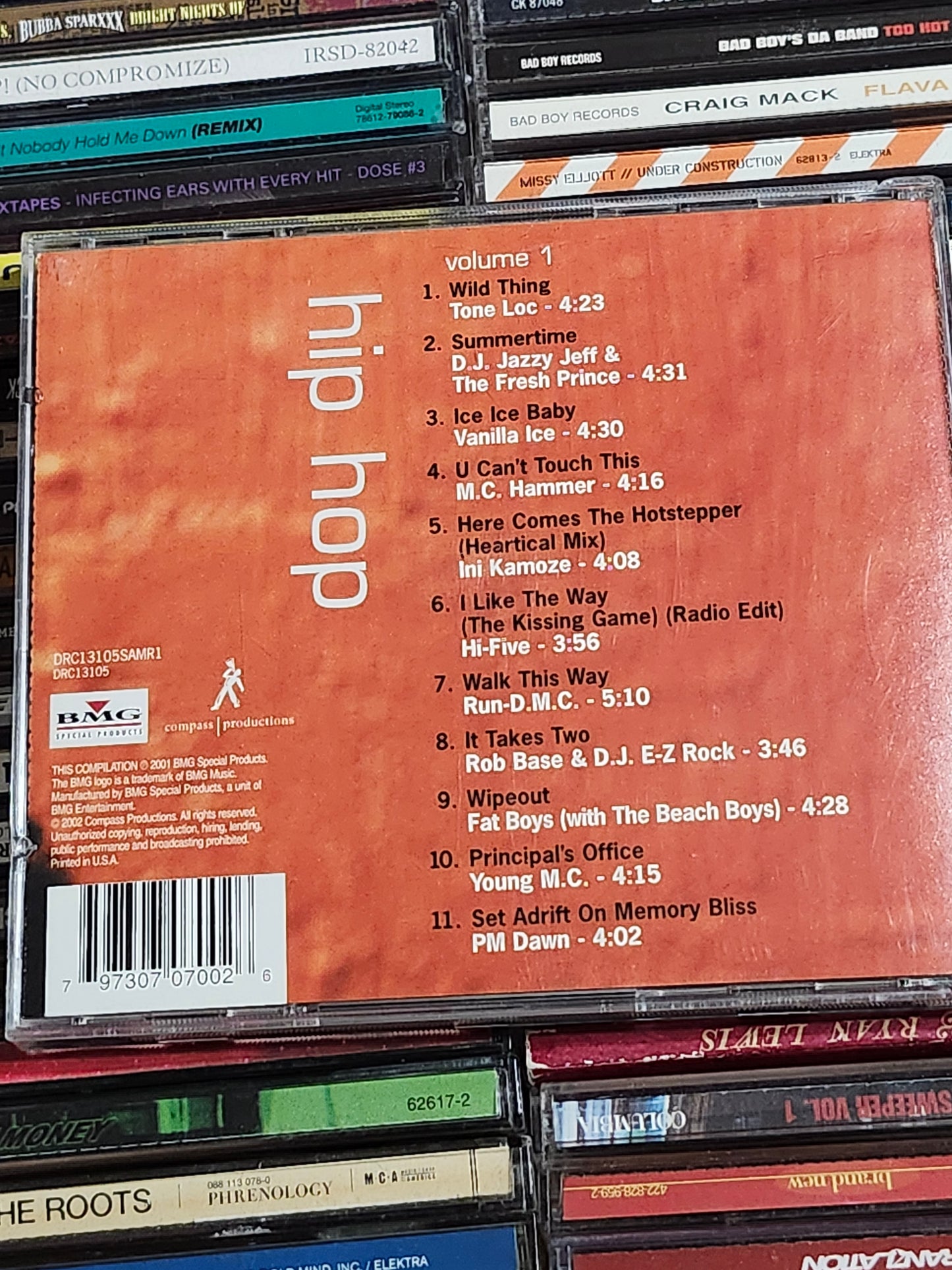 Hip-hop Volume 1 CD PM Dawn Fat Boys Tone Loc Run DMC MC Hammer Fresh Prince HTF