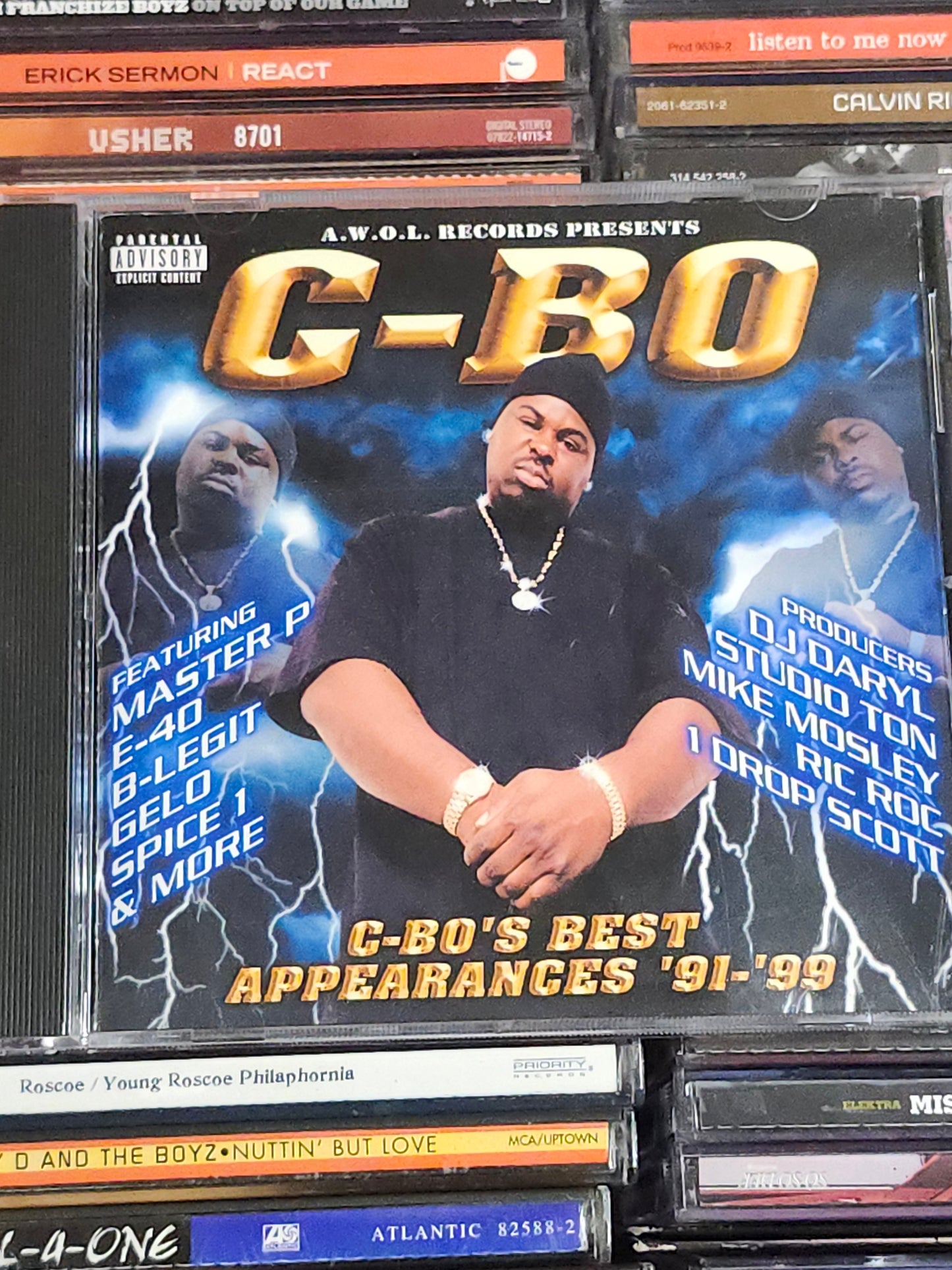 C-Bo Best Appearances 91-99 CD Master P E-40 B-Legit Spice 1 Killa Tay Celly Cel