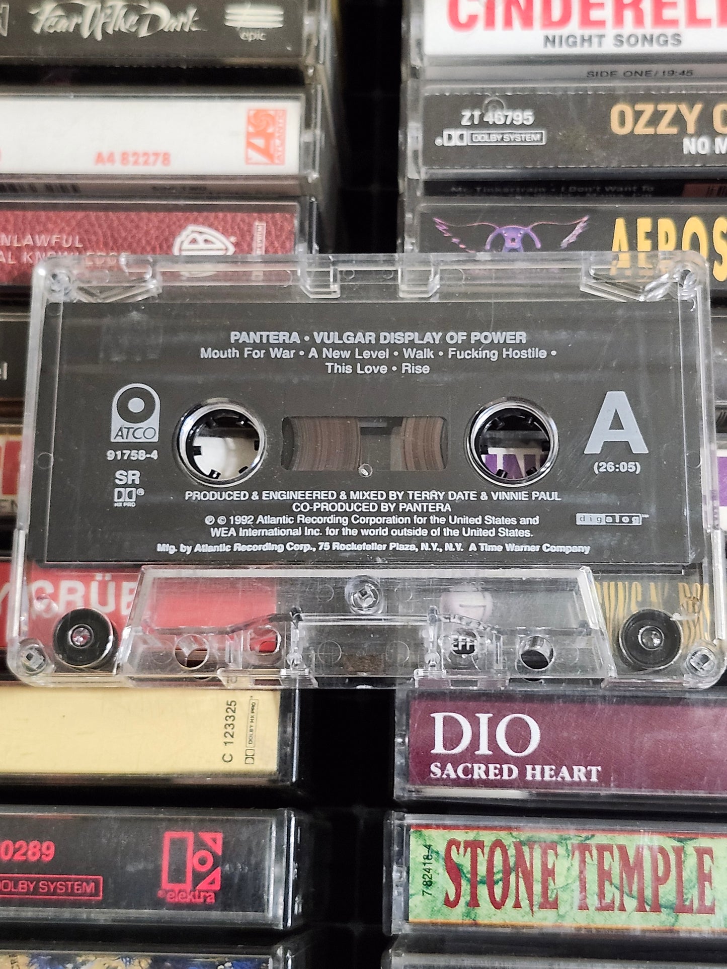 Pantera Vulgar Display of Power Cassette