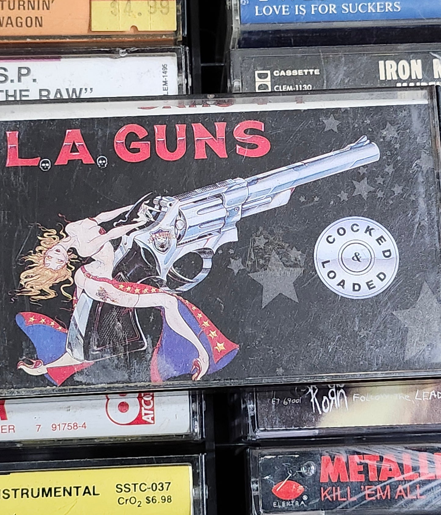 LA Guns - Cocked & Loaded Cassette Tape L.A.