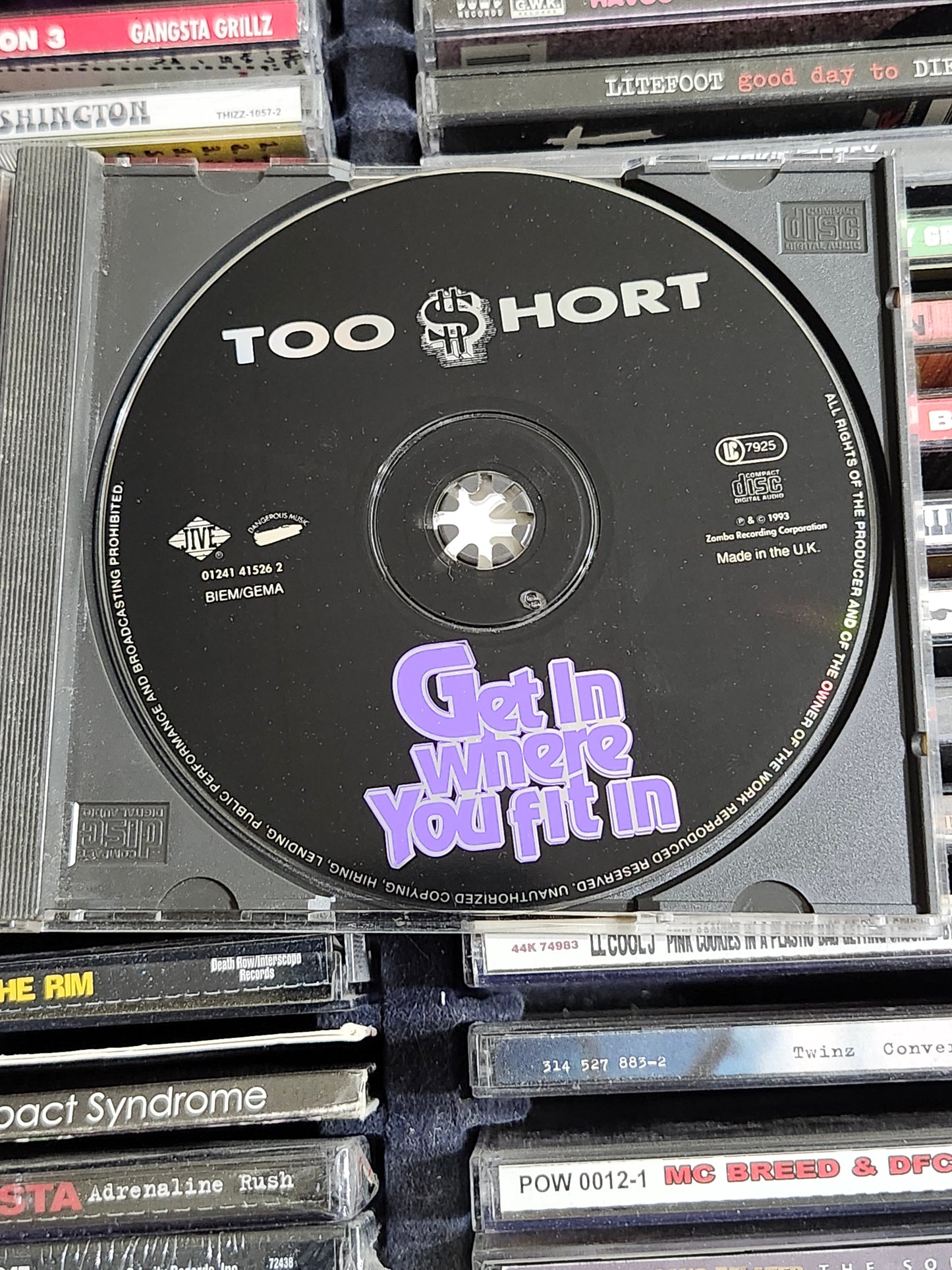 Too Short Get In Where You Fit In CD $hort Ant Banks Spice 1