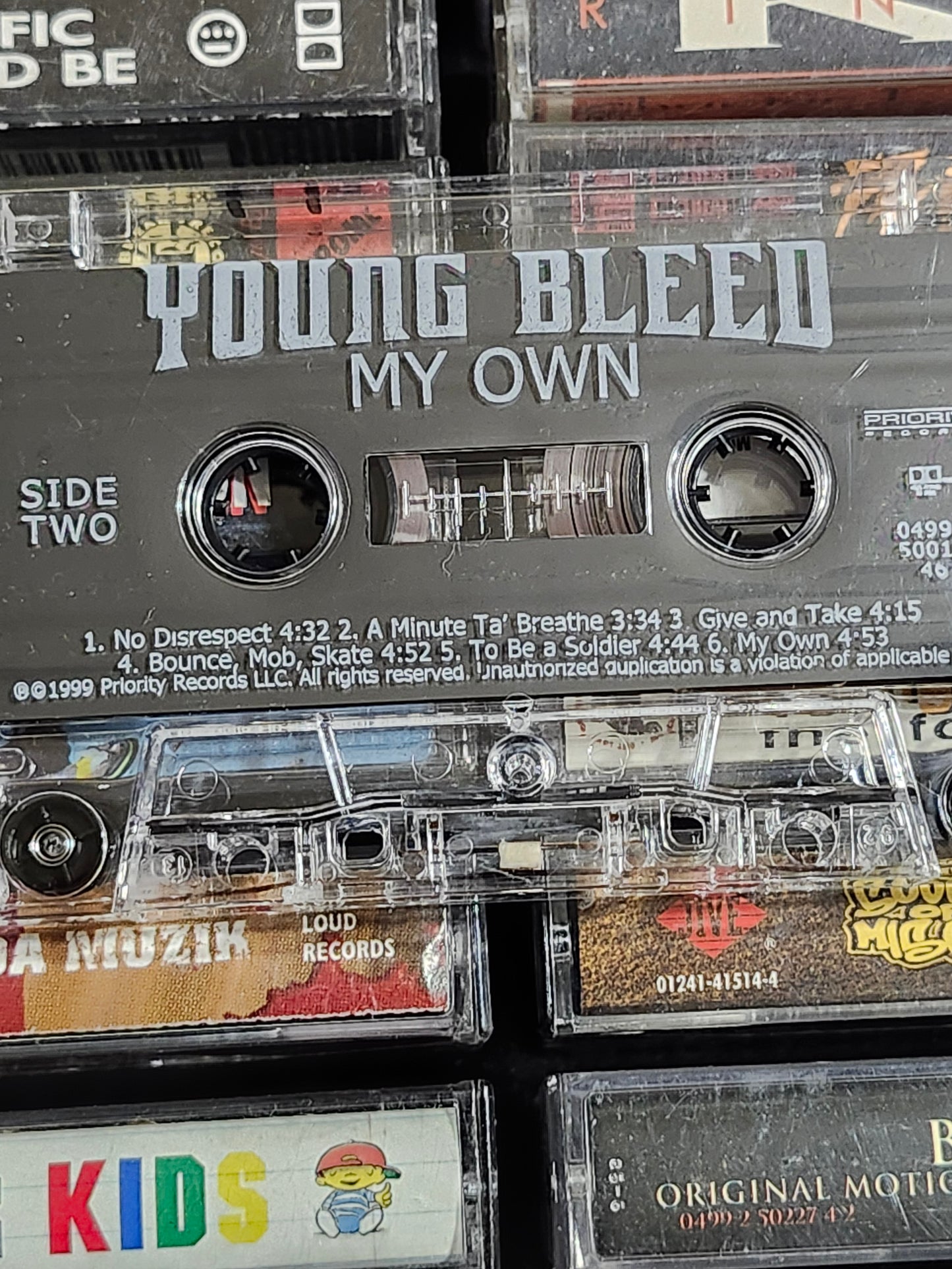 Young Bleed My Own Cassette Tape Rap Too Short Daz Rare HTF OOP