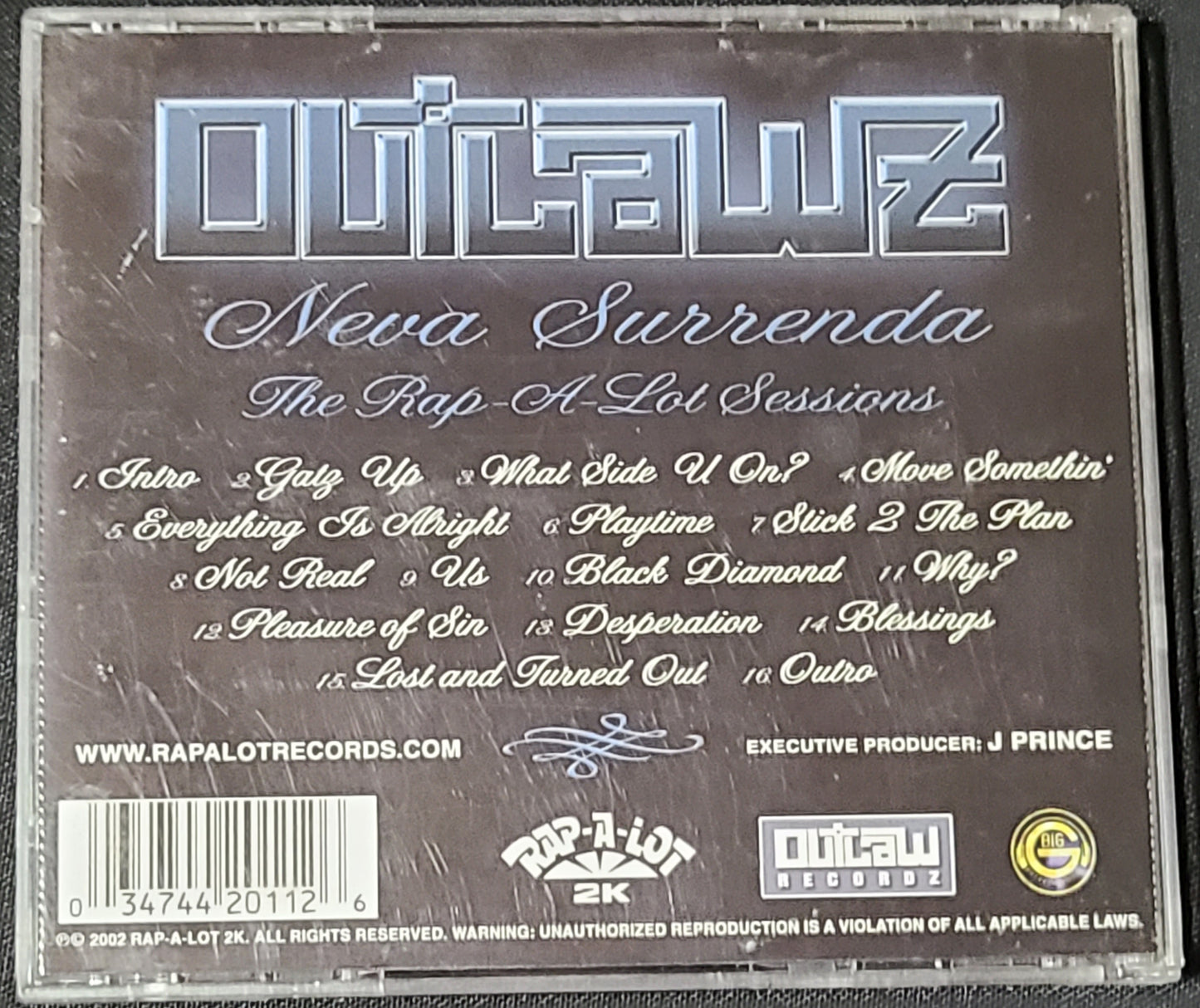 Outlawz Neva Surrenda: The Rap-A-Lot Sessions CD