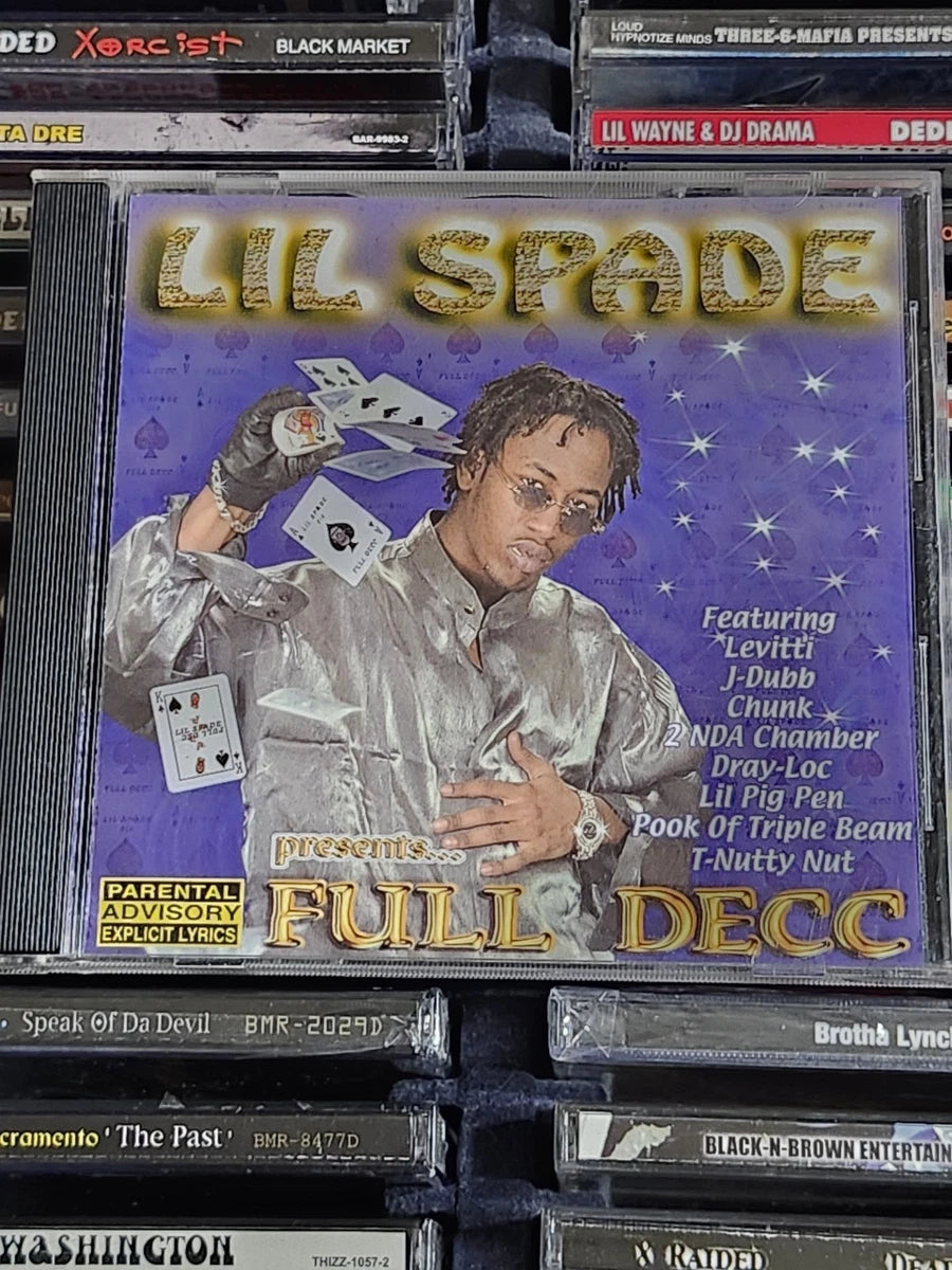 Lil Spade - Full Decc CD T-Nutty Triple Beam Norcal Rap Rare HTF OOP Sacramento