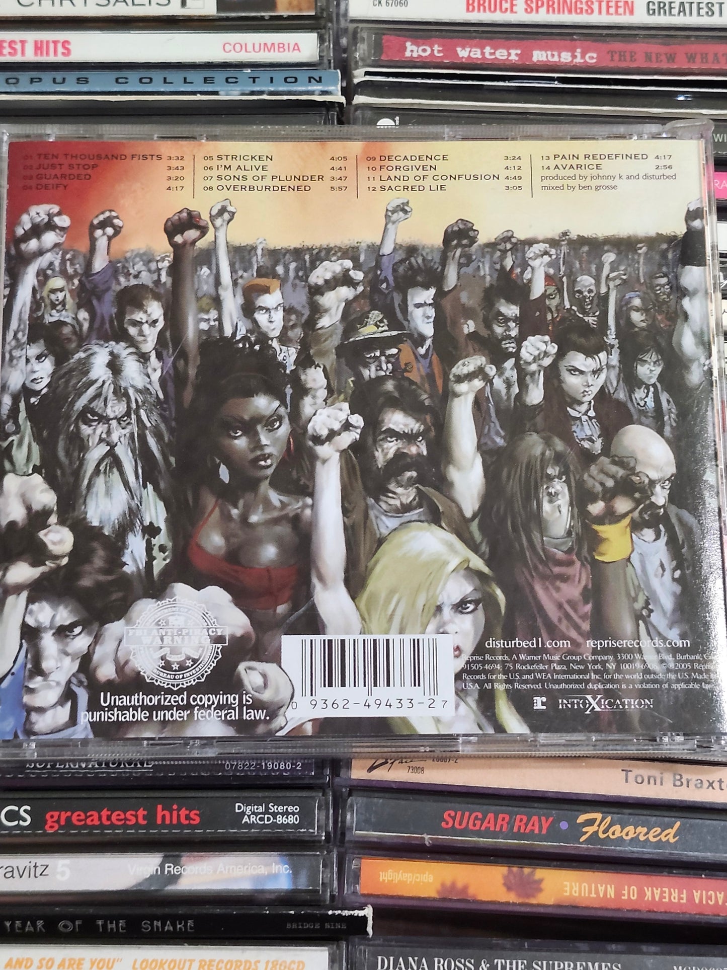 Disturbed Ten Thousand Fists CD