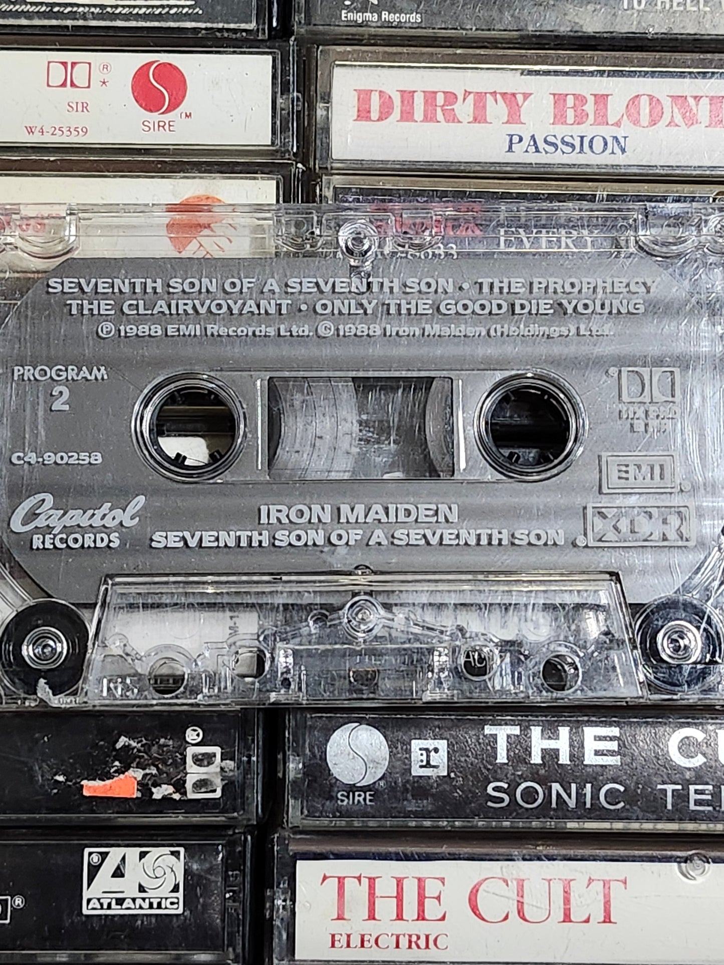 Iron Maiden Seventh Son Of A Seventh Son Cassette Tape