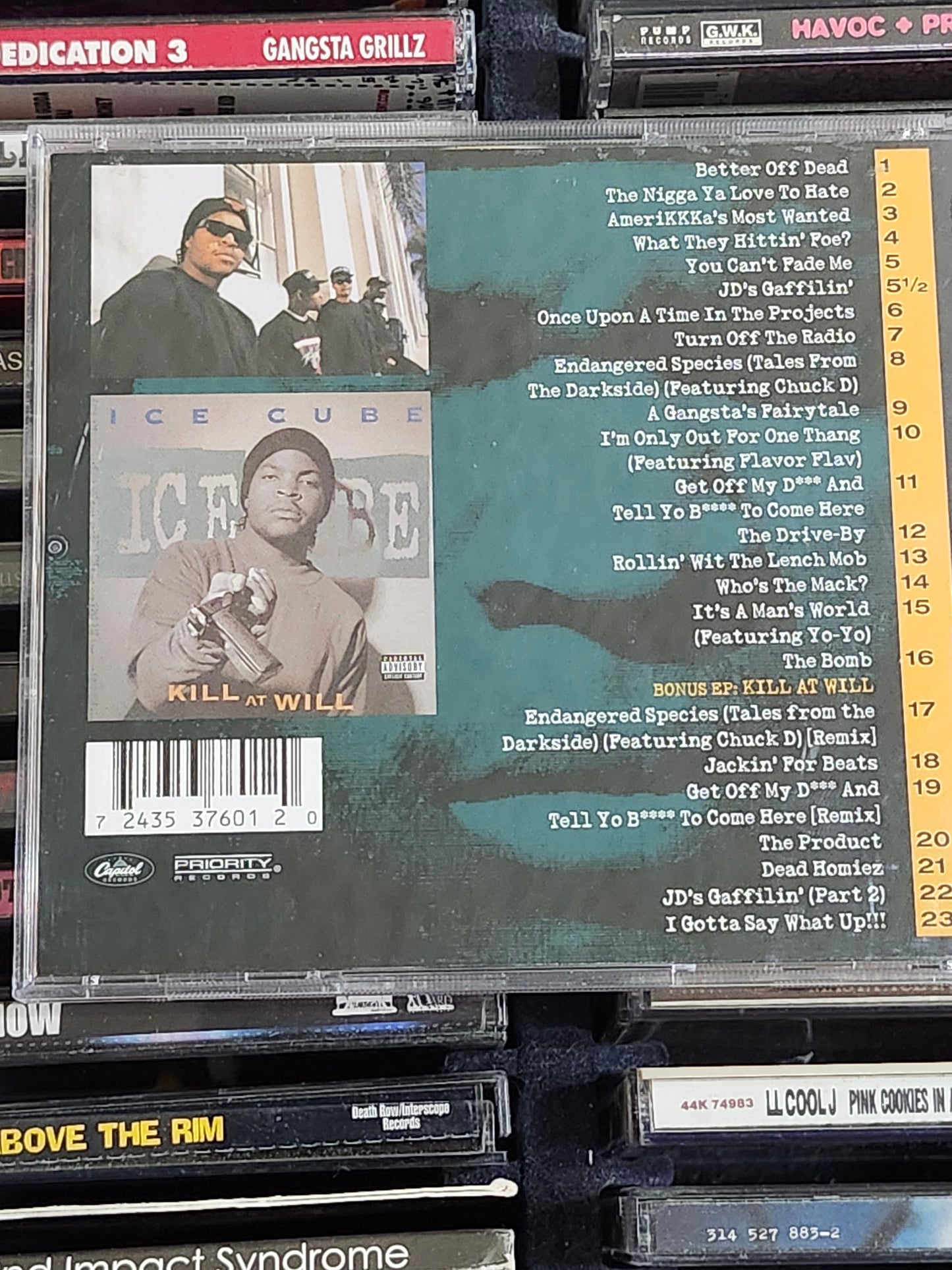 Ice Cube AmeriKKKa's Most Wanted + Kill At Will CD