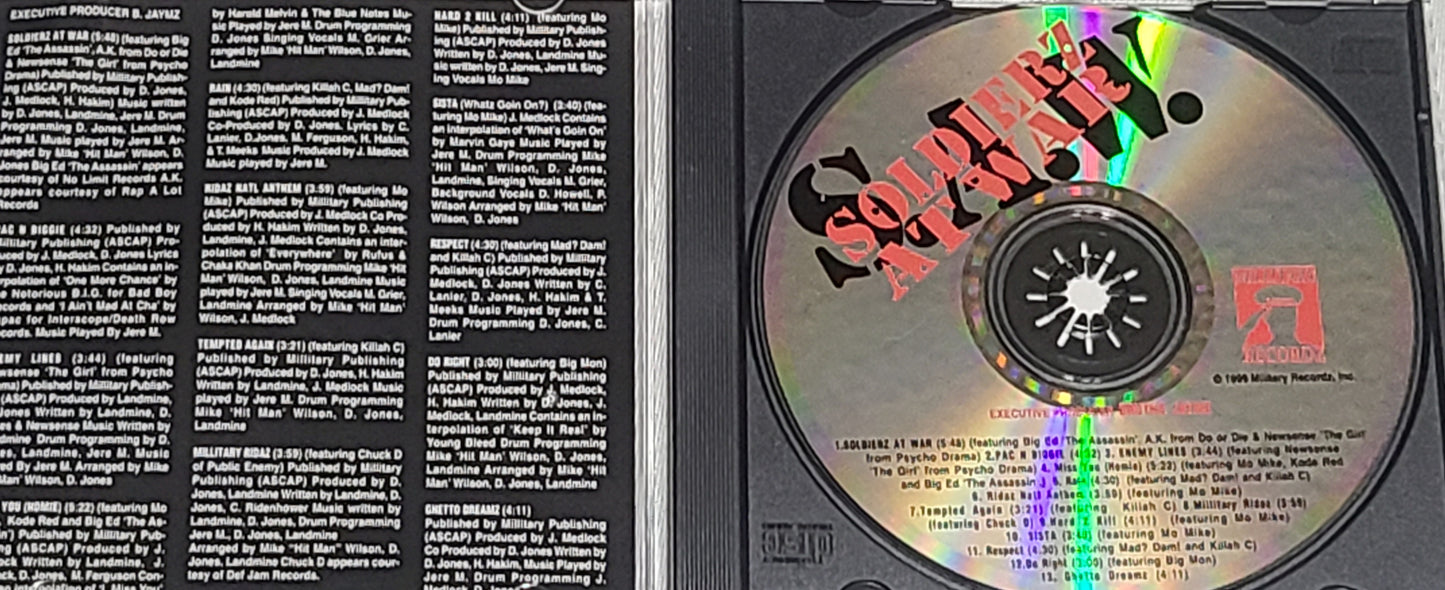 Soldierz At War S.A.W. CD Newsense Chuck D Do Or Die Killah C HTF Rare OOP