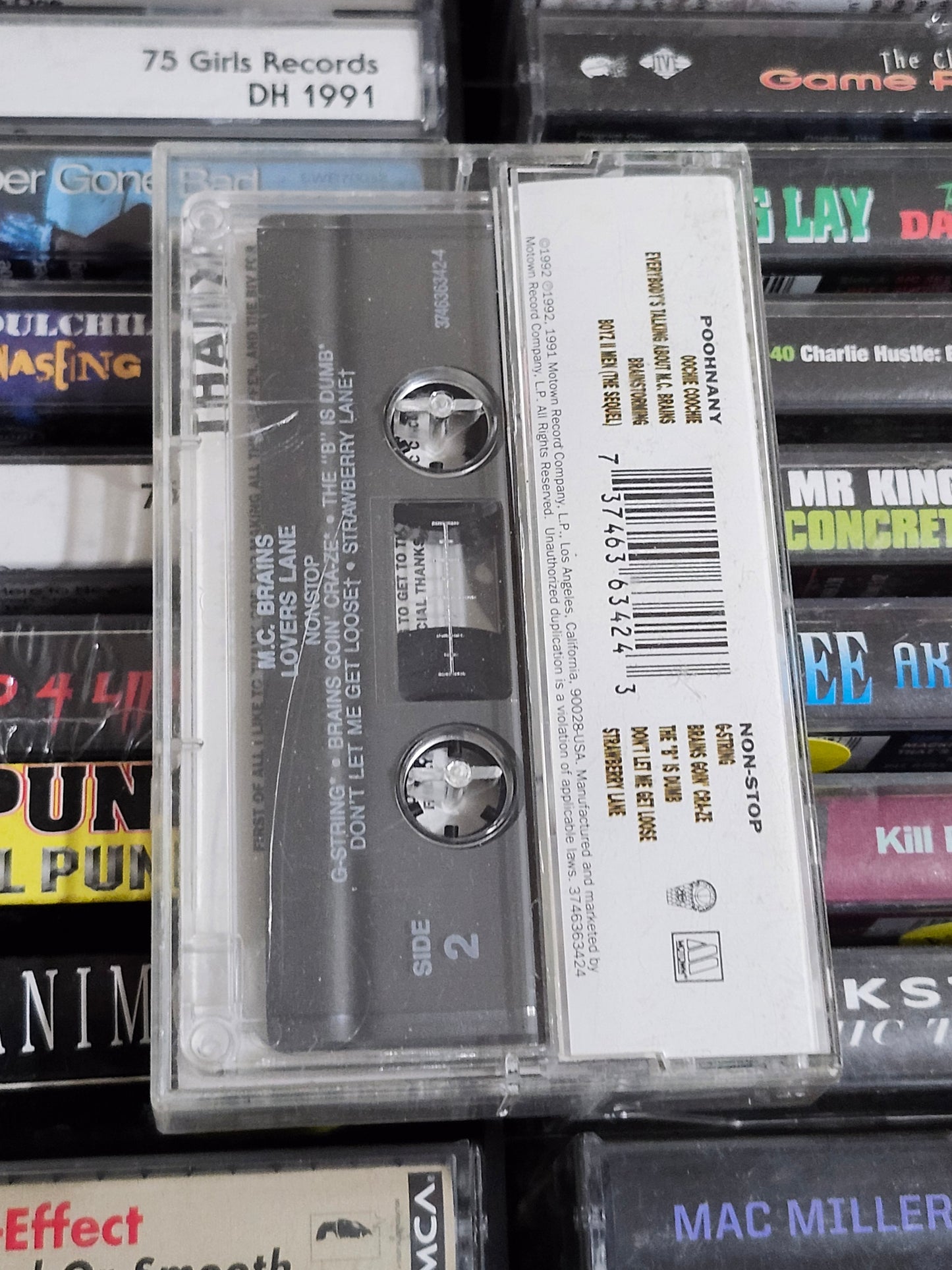 M.C. Brains Lovers Lane Cassette Tape Rap Hip-Hop