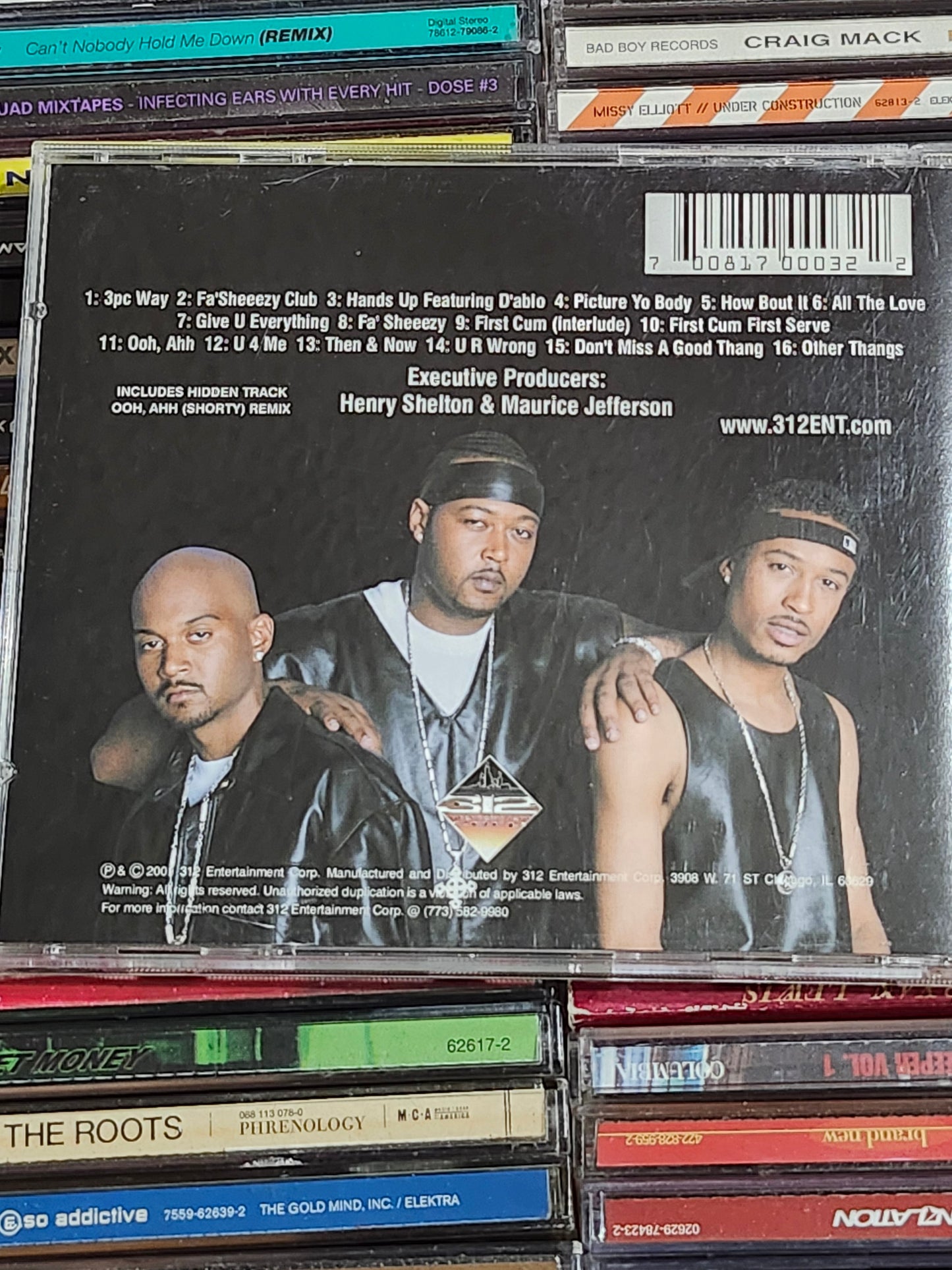 3pc - First Come First Serve CD Three Piece Rare HTF OOP Rap Hip-hop