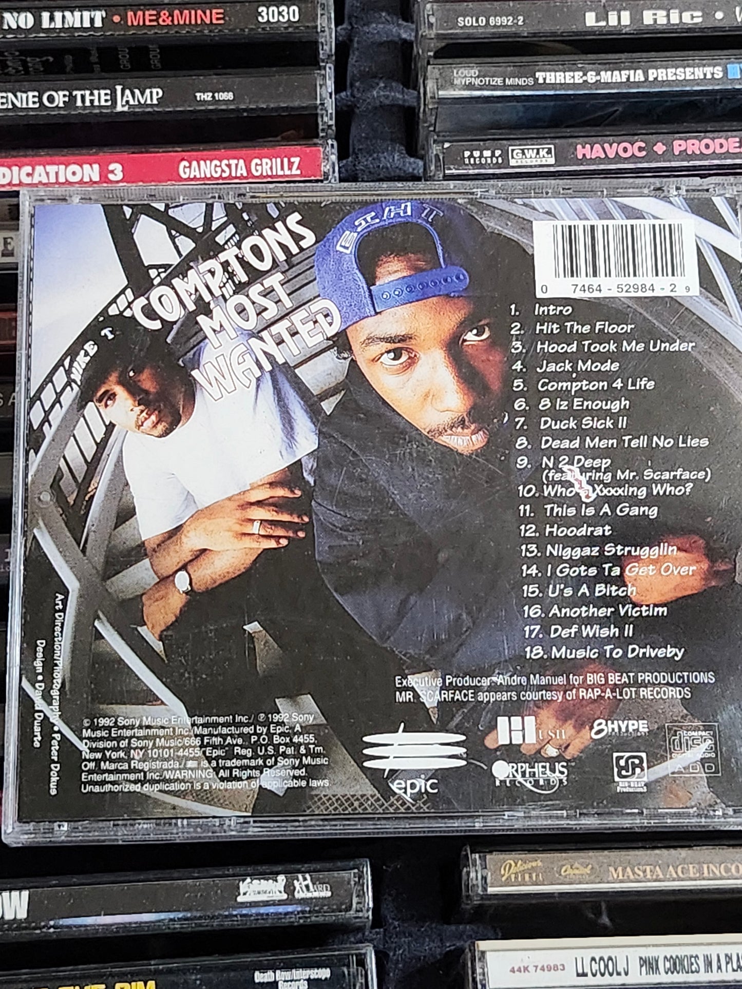 Compton's Most Wanted Music to Driveby CD CMW