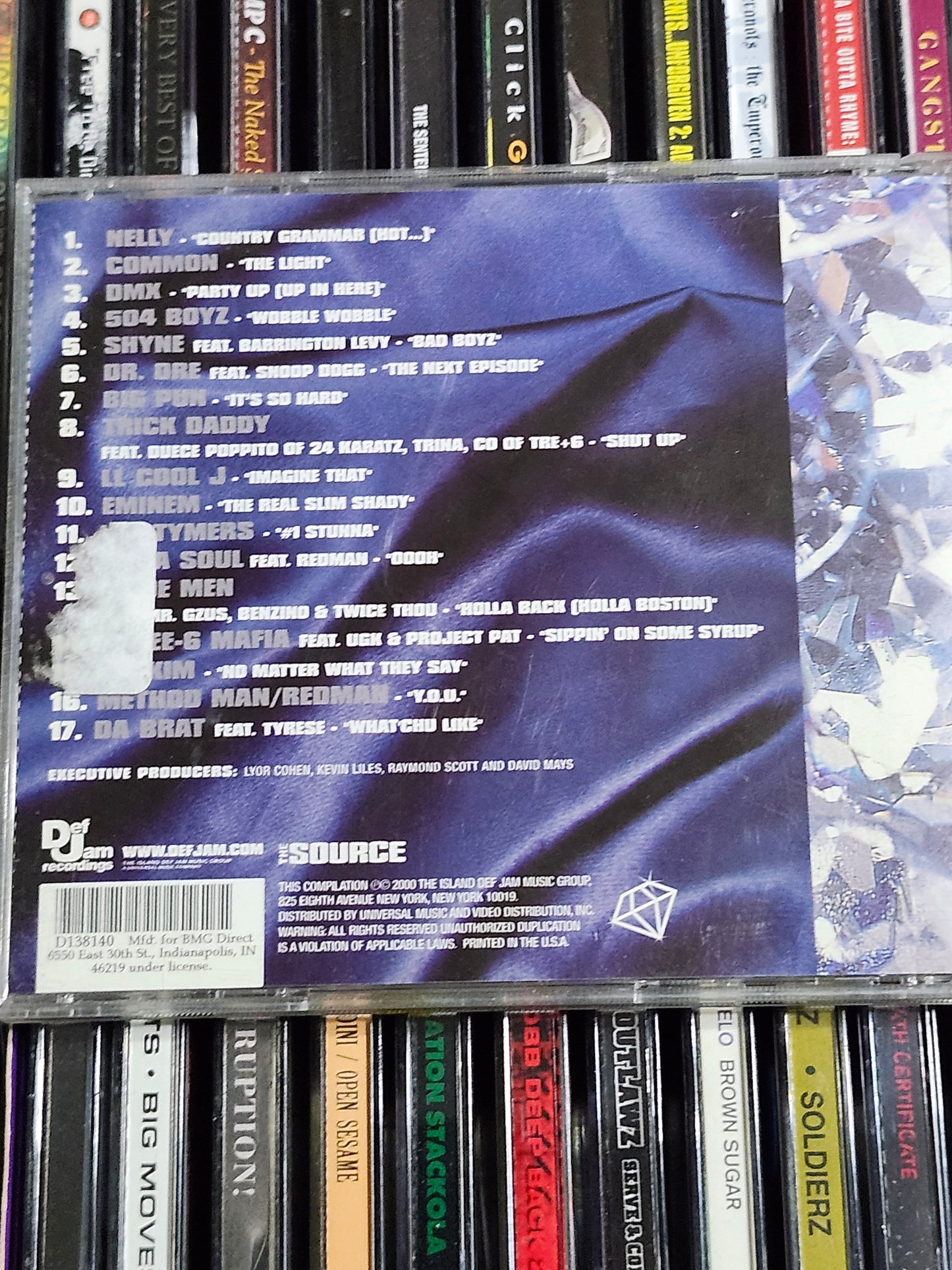 Source Presents: Hip Hop Hits 4 CD Nelly DMX Eminem Dr Dre 504 Boyz Big Pun