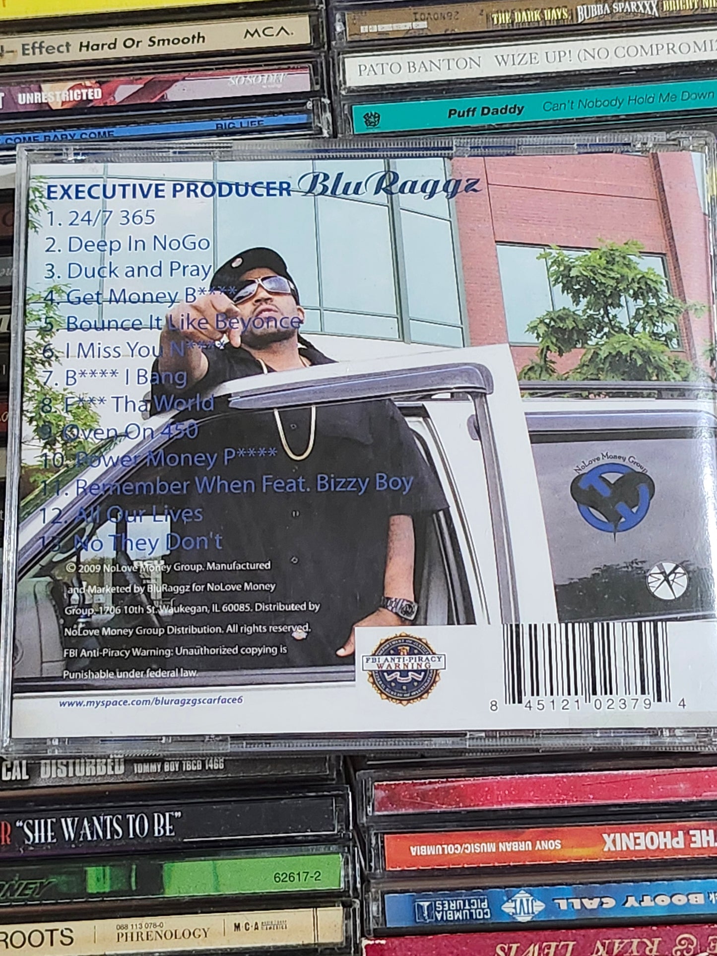 Blu Raggz The No Love Album CD Rap Rare HTF OOP Gangsta Bizzy Boy