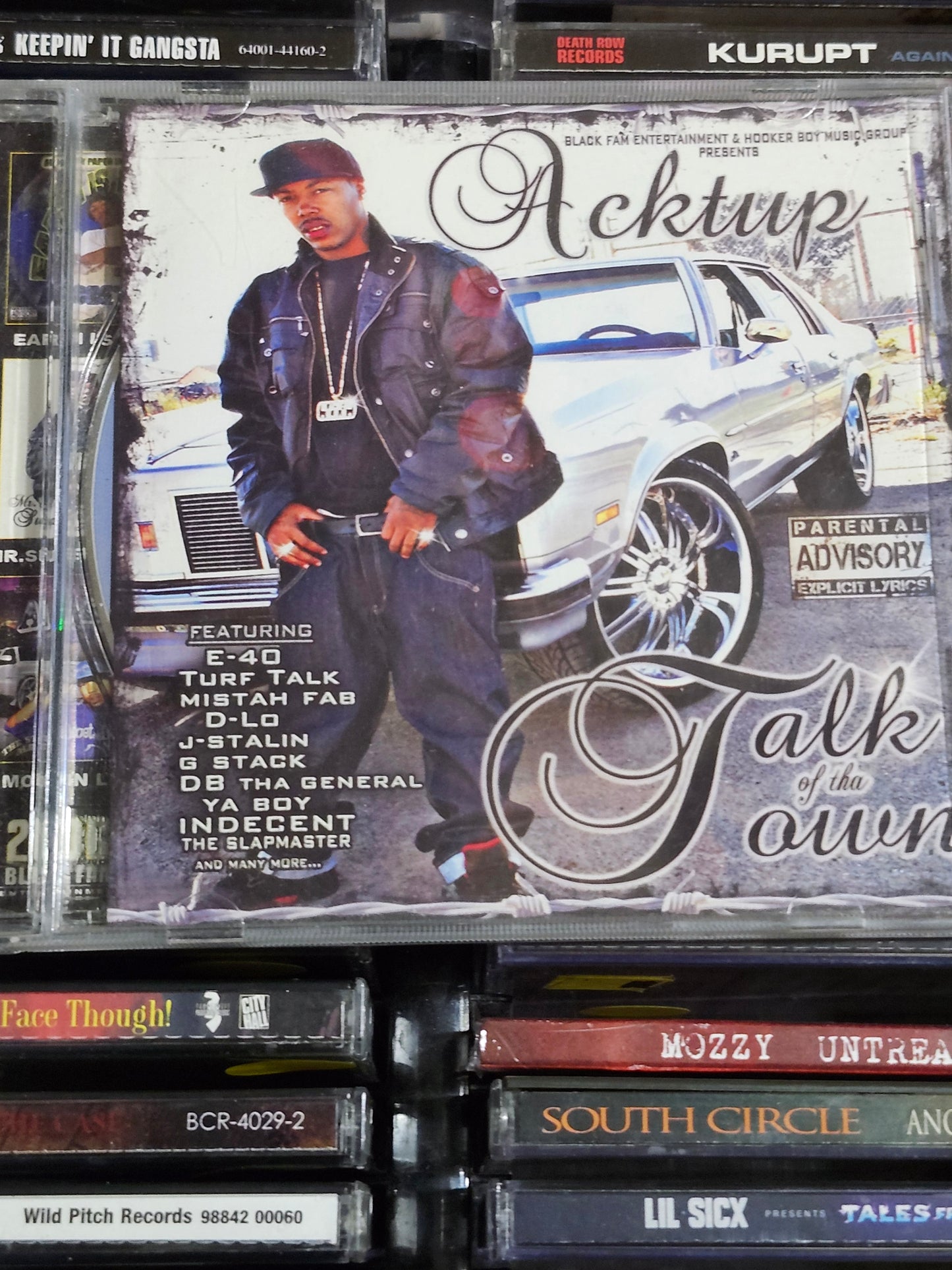 Acktup ‎Talk Of Tha Town CD Bay Area Rap Rare OOP HTF E-40 J Stalin Mistah Fab