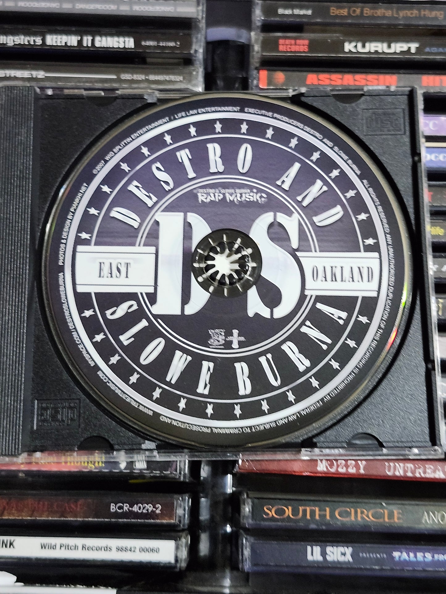 Destro & Slowe Burna: Rap Music CD B-Legit San Quinn Bay Area