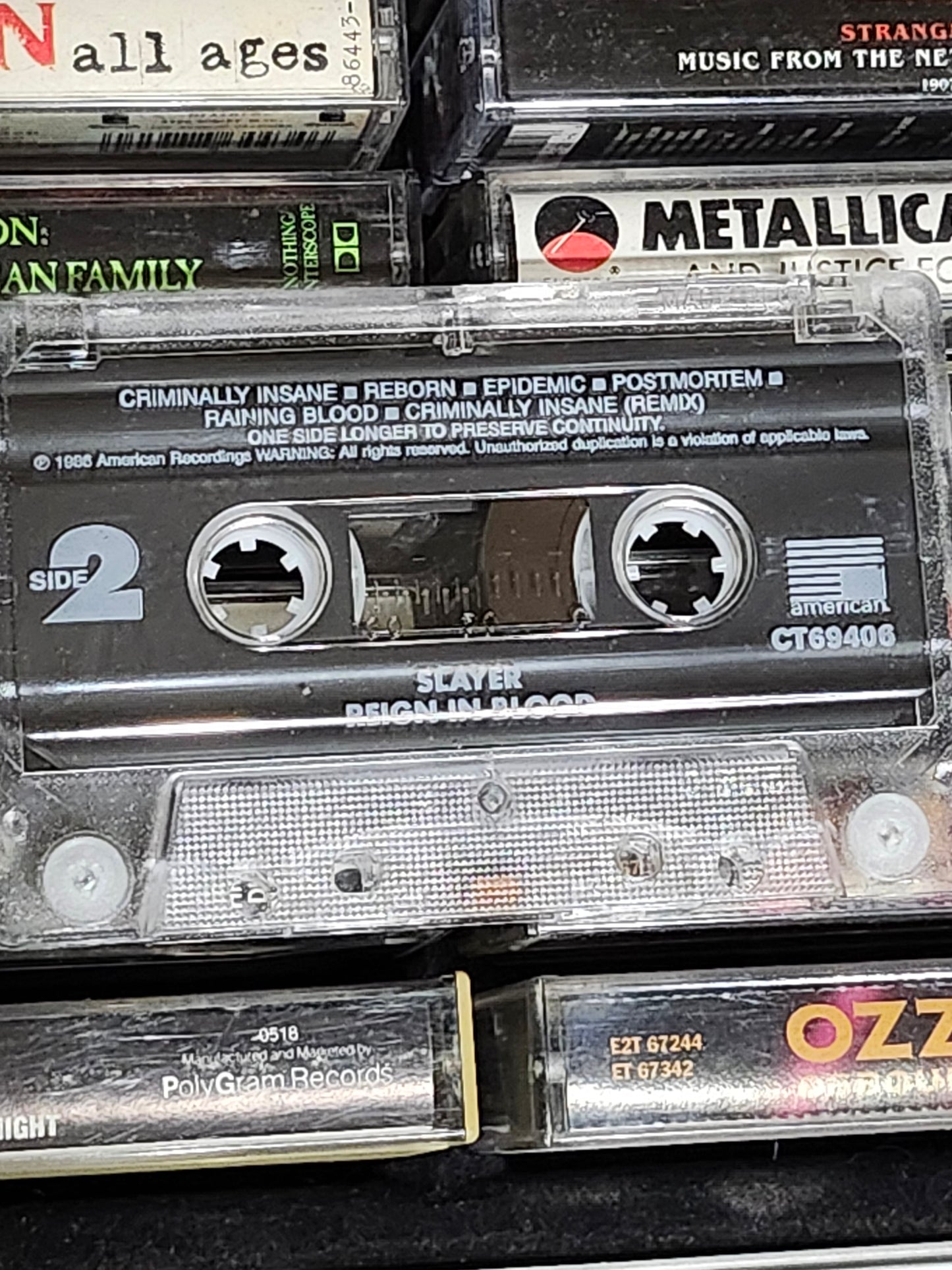 Slayer – Reign In Blood Expanded Edition Cassette Rare HTF OOP Metal