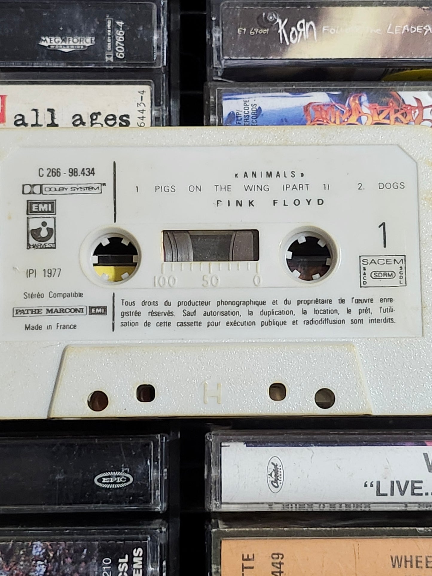 Pink Floyd Animals Cassette