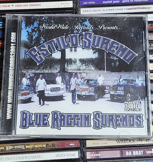 Estilo Sureno Blue Raggin Surenos CD Chicano Rap Rare HTF OOP Original Gangsta