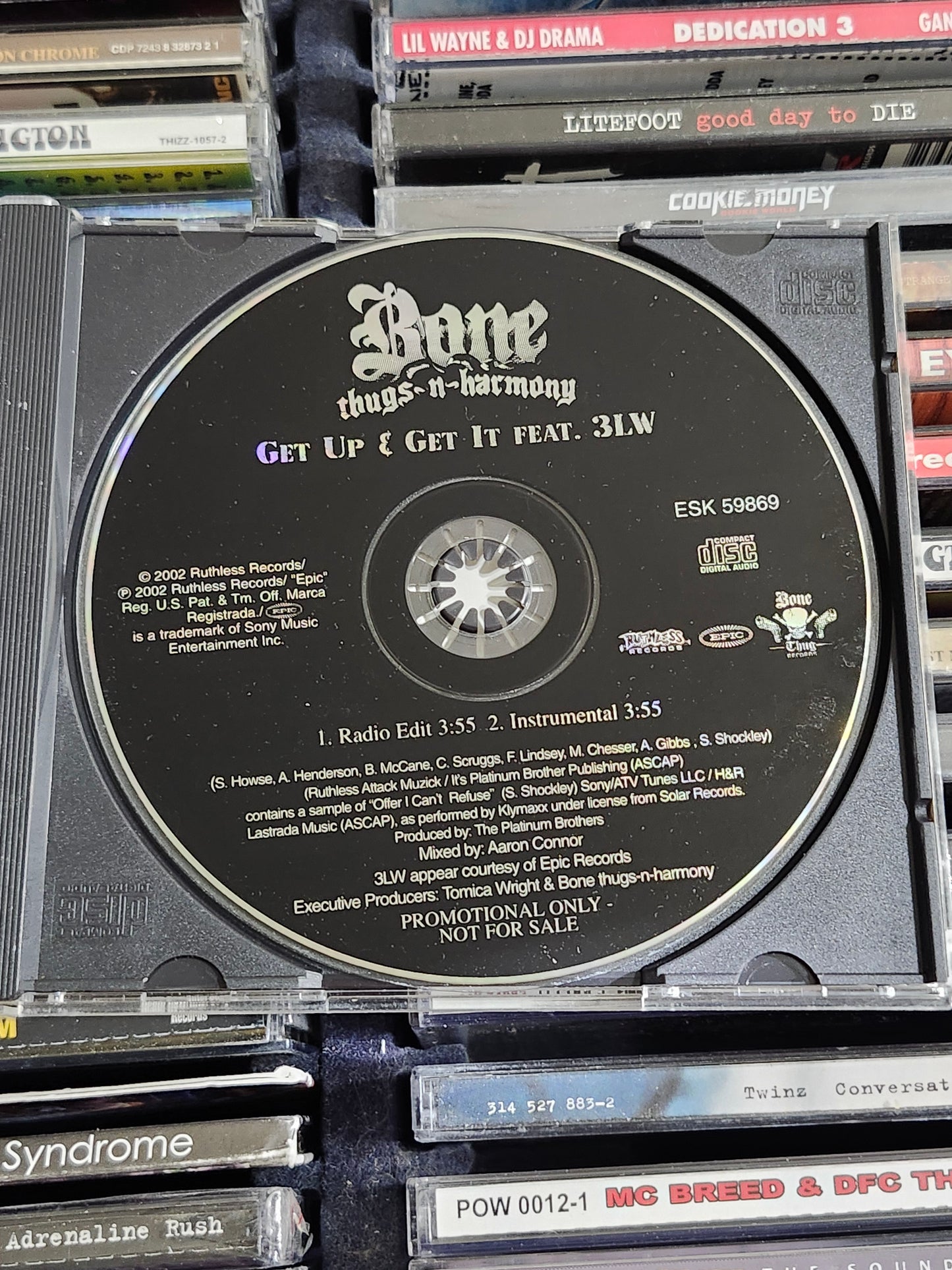 Bone Thugs-n-Harmony - Get Up & Get It CD Promo Single Rare HTF OOP 3LW